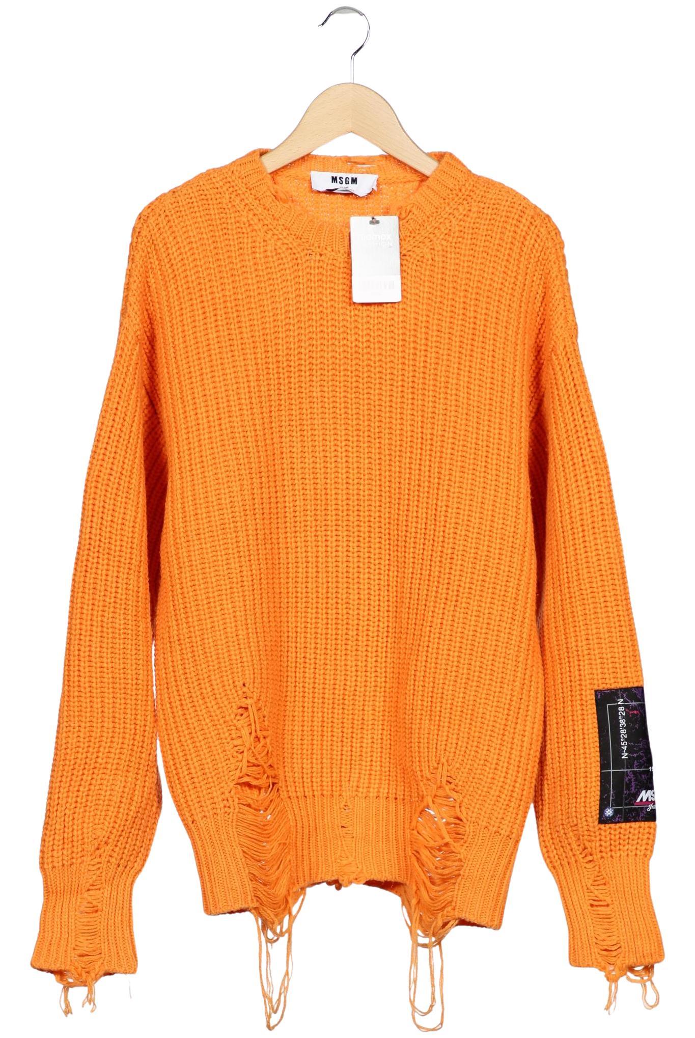 

Msgm Herren Pullover, orange, Gr. 48