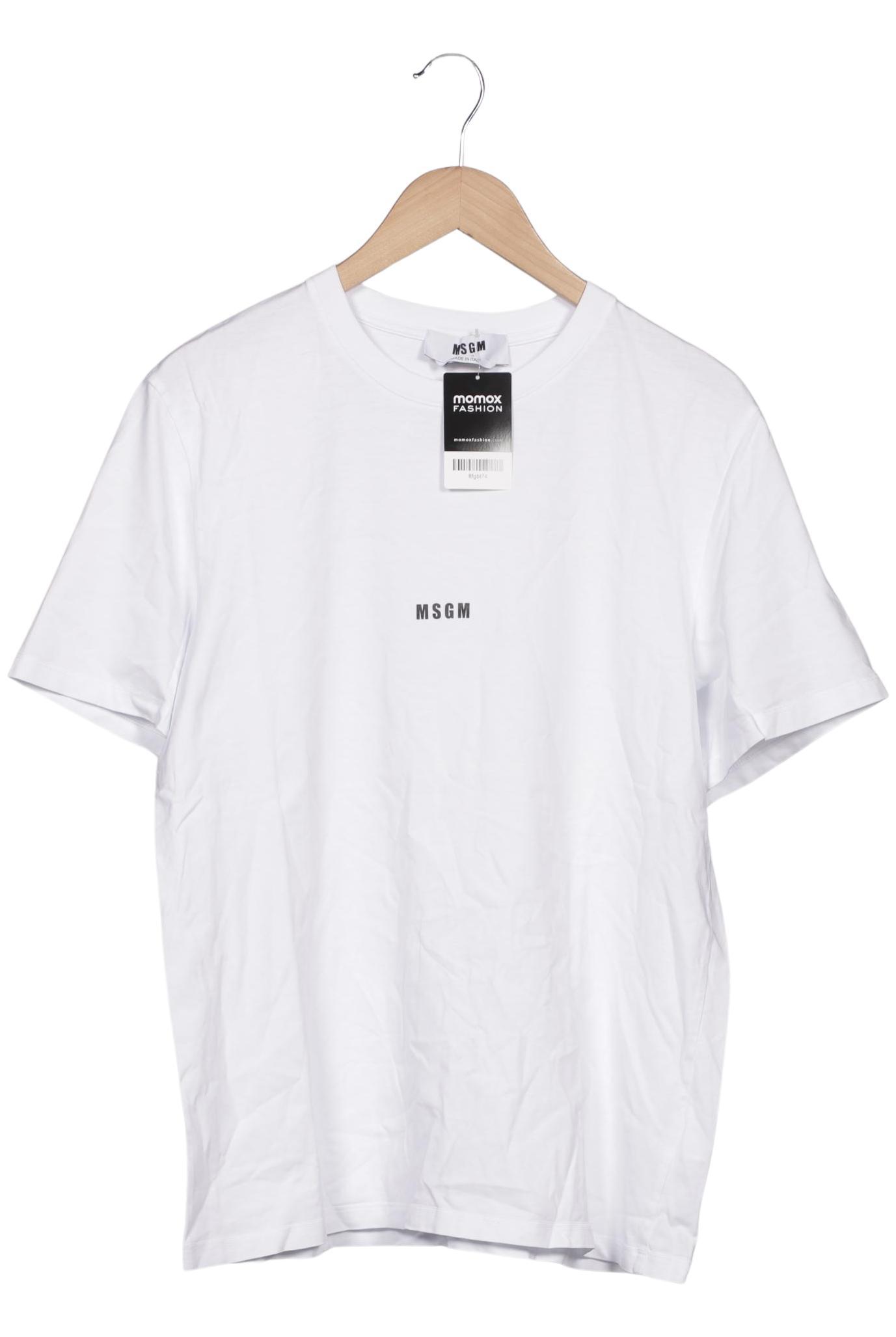 

Msgm Herren T-Shirt, weiß, Gr. 48