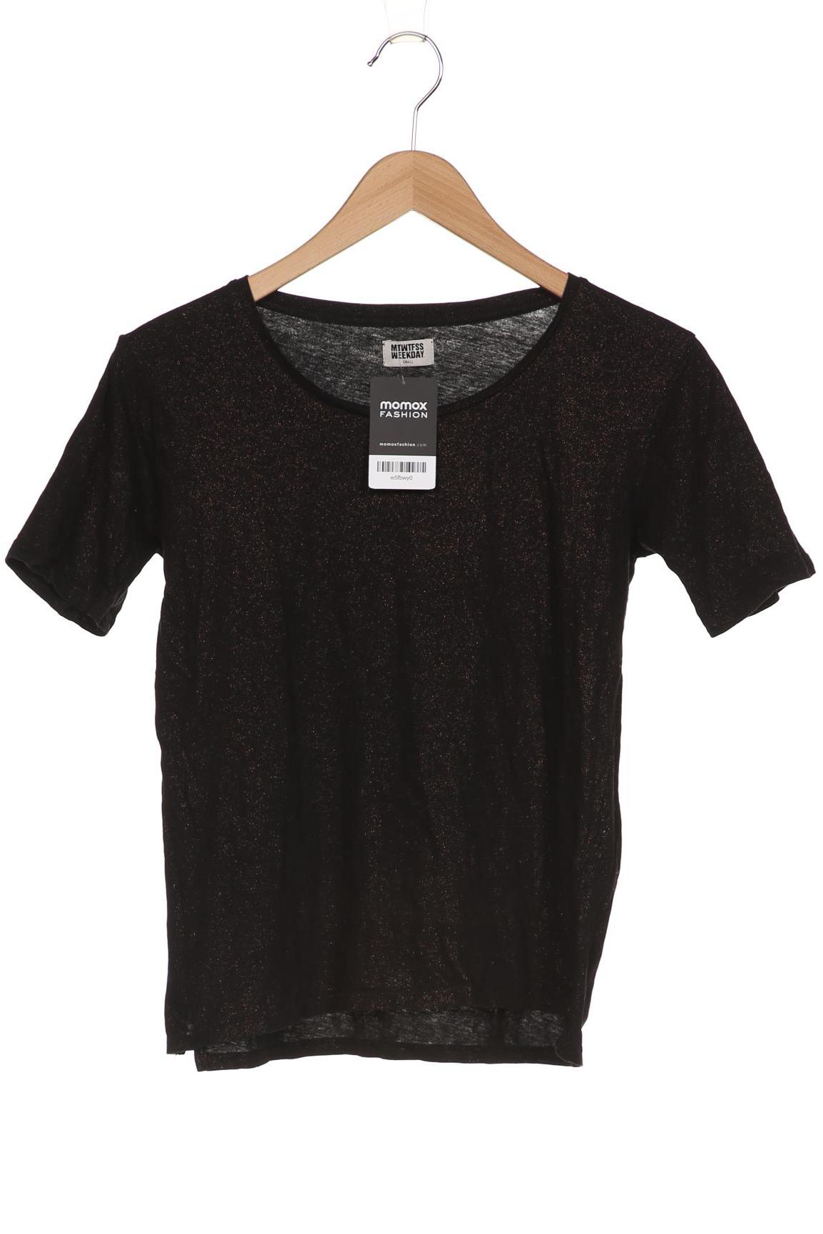 

Mtwtfss by Weekday Damen T-Shirt, schwarz, Gr. 36