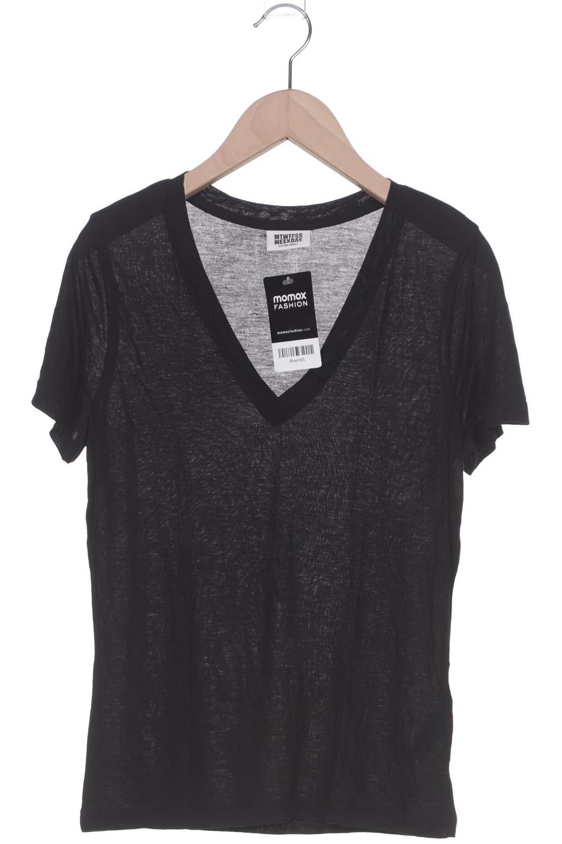 

Mtwtfss by Weekday Damen T-Shirt, schwarz, Gr. 34