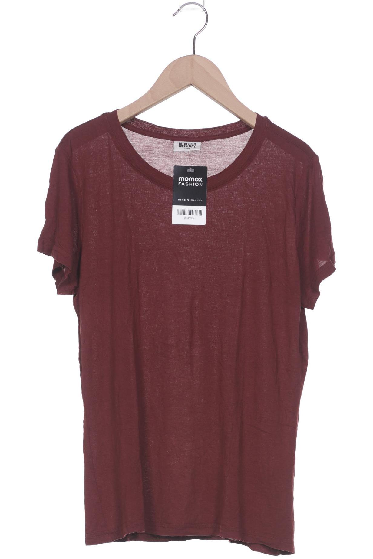 

Mtwtfss by Weekday Damen T-Shirt, bordeaux, Gr. 36