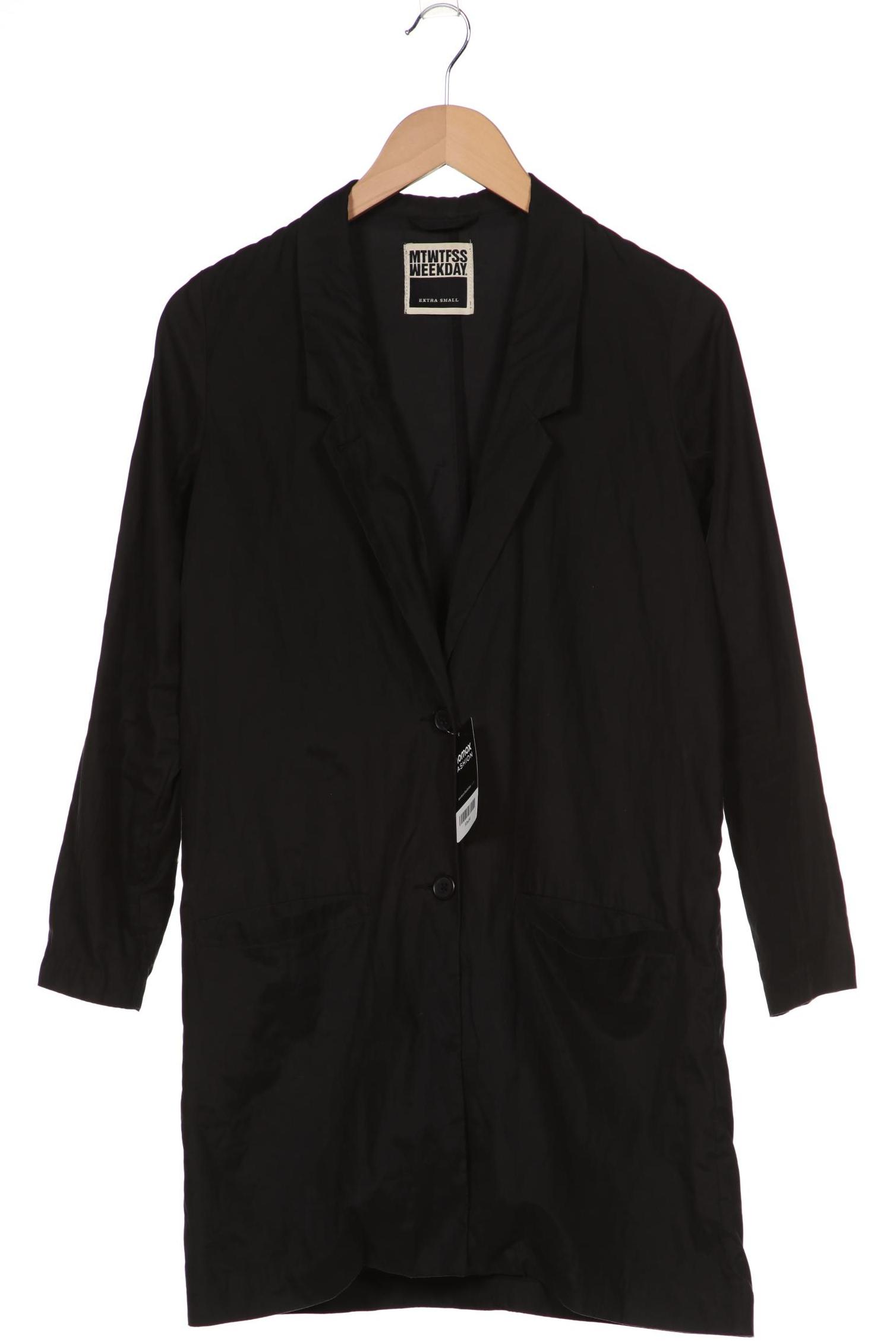 

Mtwtfss by Weekday Damen Mantel, schwarz, Gr. 34