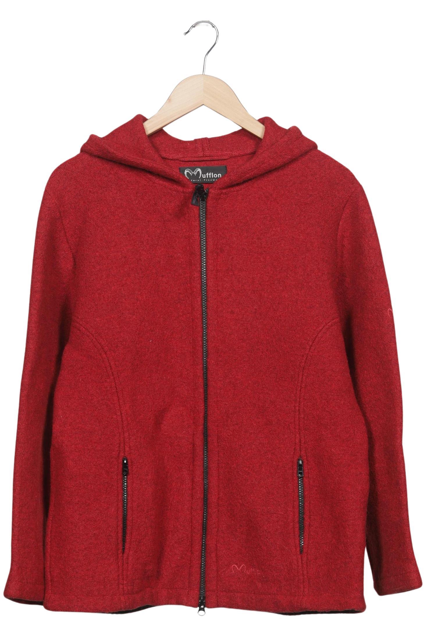 

Mufflon Damen Kapuzenpullover, rot, Gr. 38