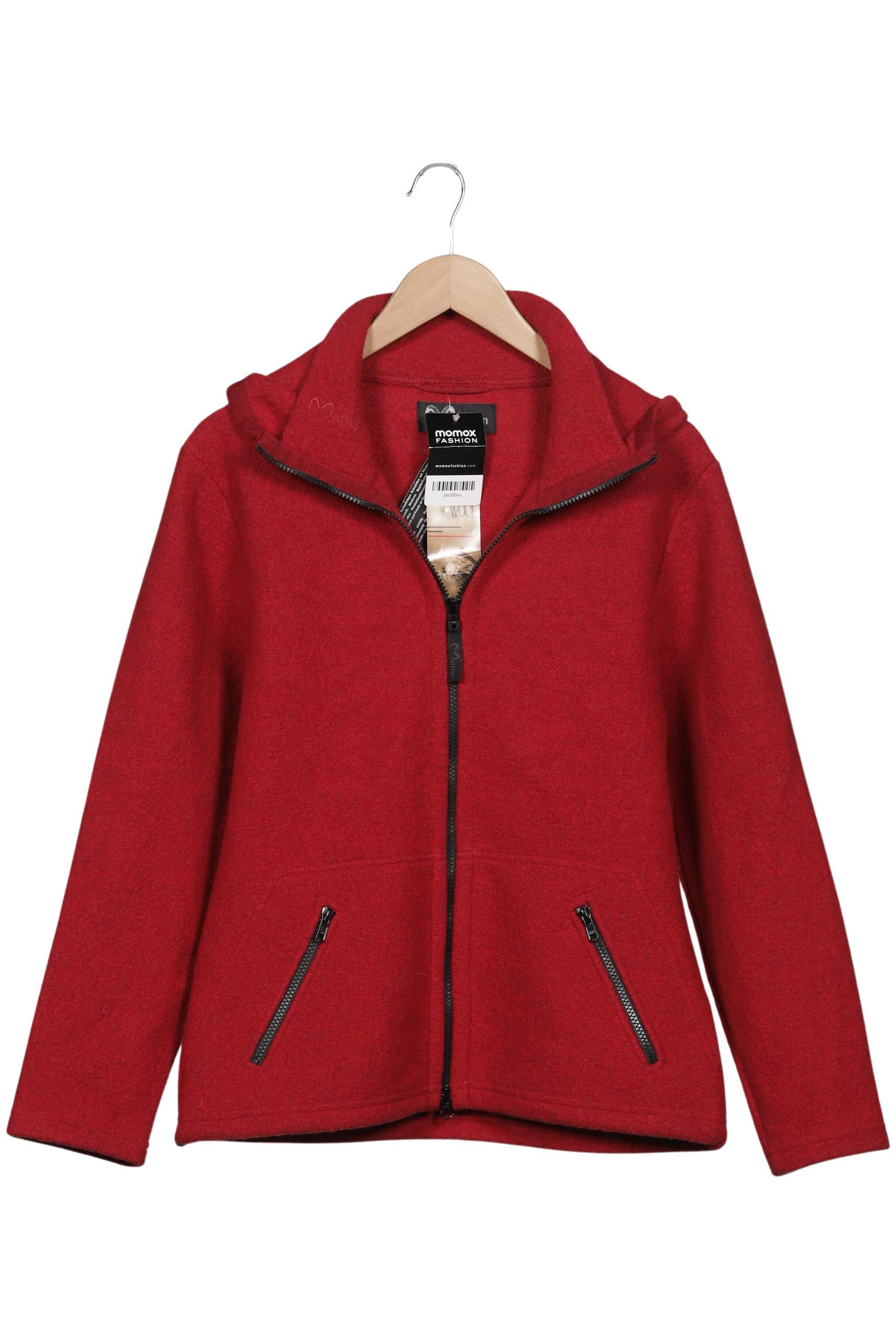 

Mufflon Damen Kapuzenpullover, rot, Gr. 36