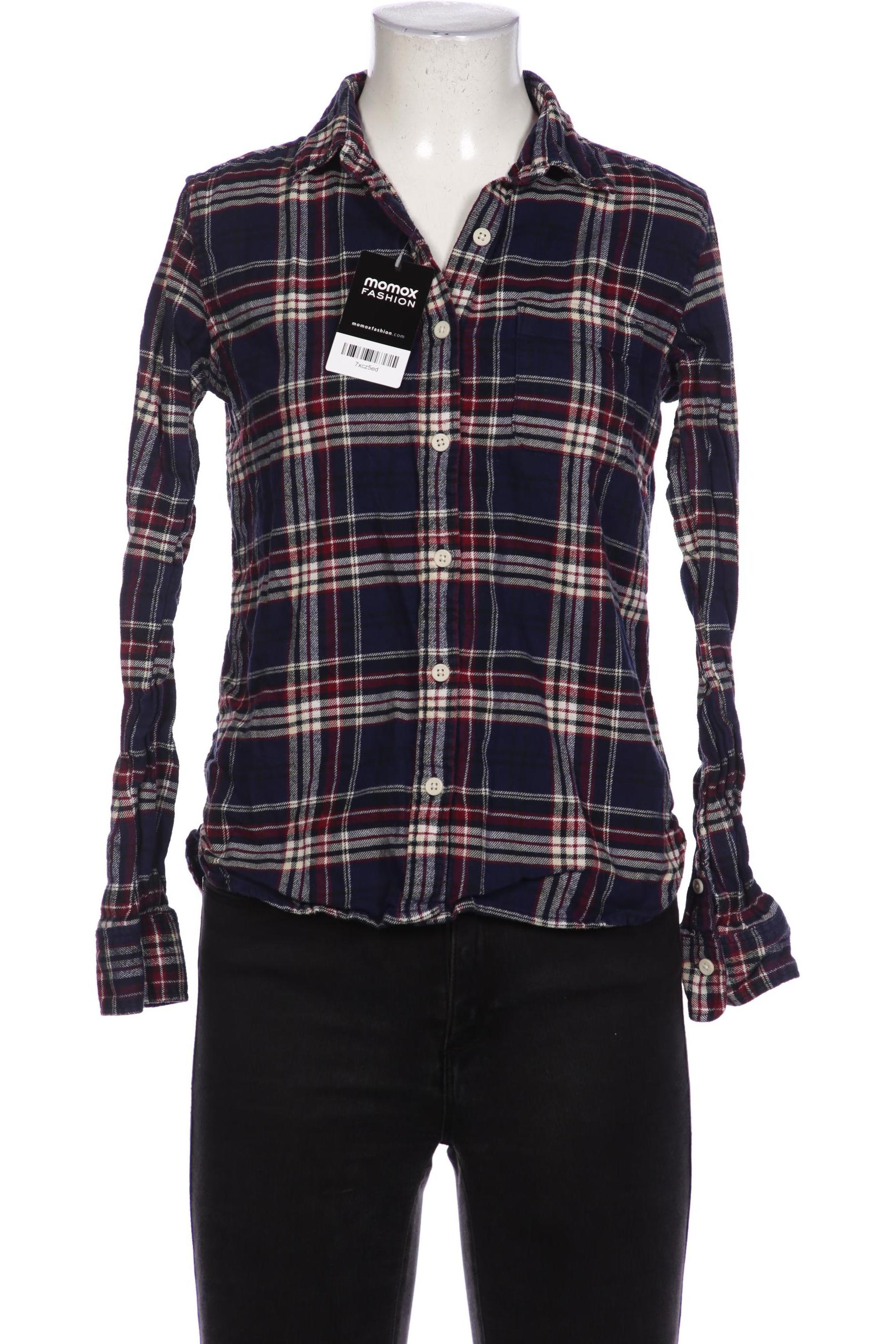 

Muji Damen Bluse, marineblau, Gr. 34