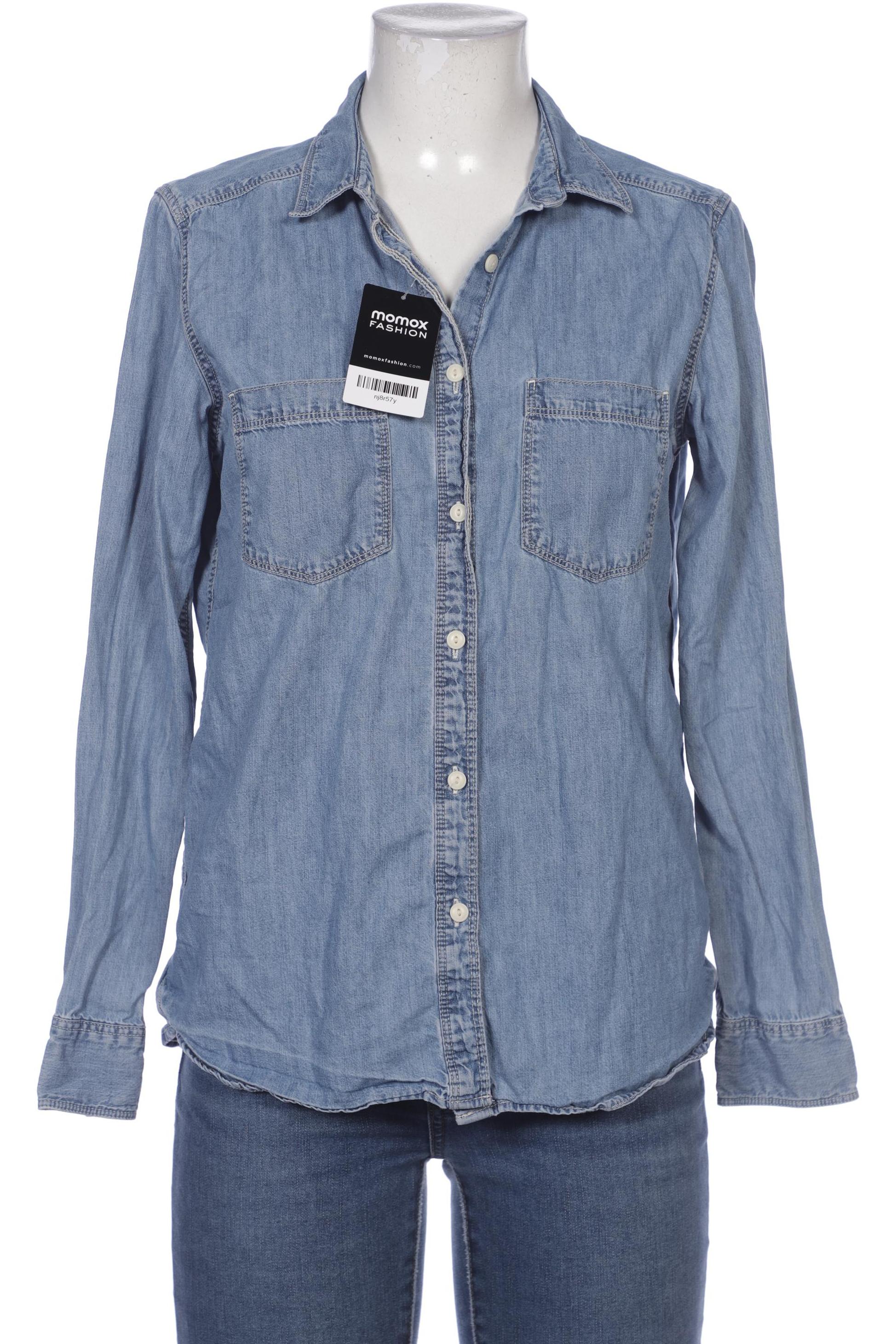 

Muji Damen Bluse, blau, Gr. 42