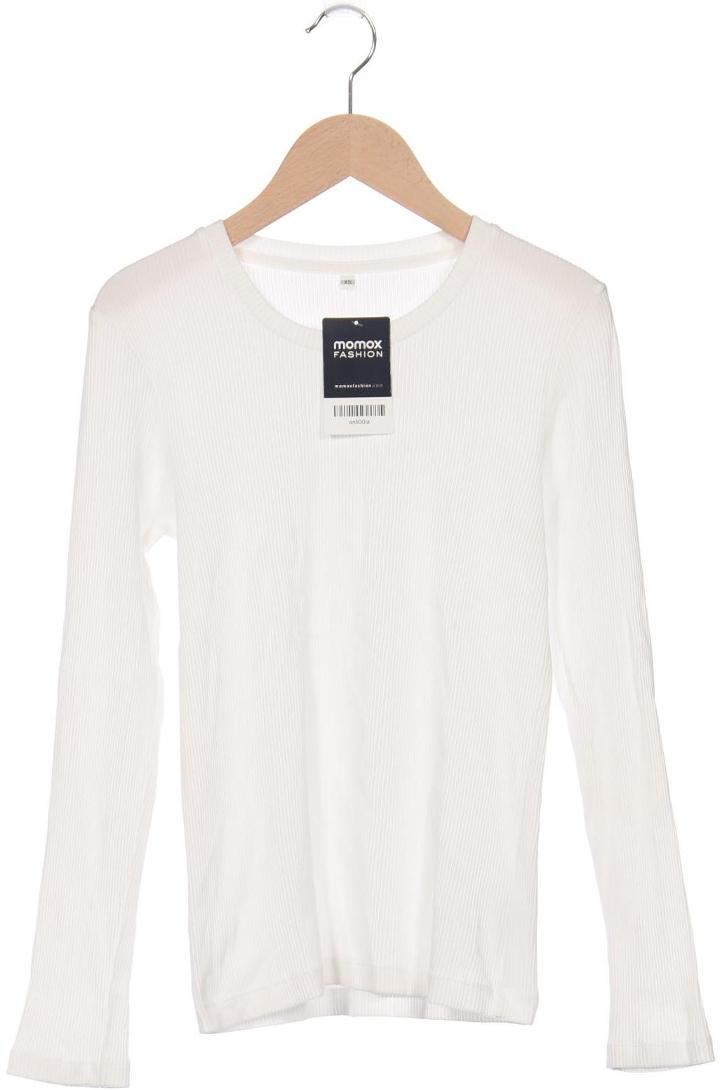 

Muji Damen Langarmshirt, weiß, Gr. 34