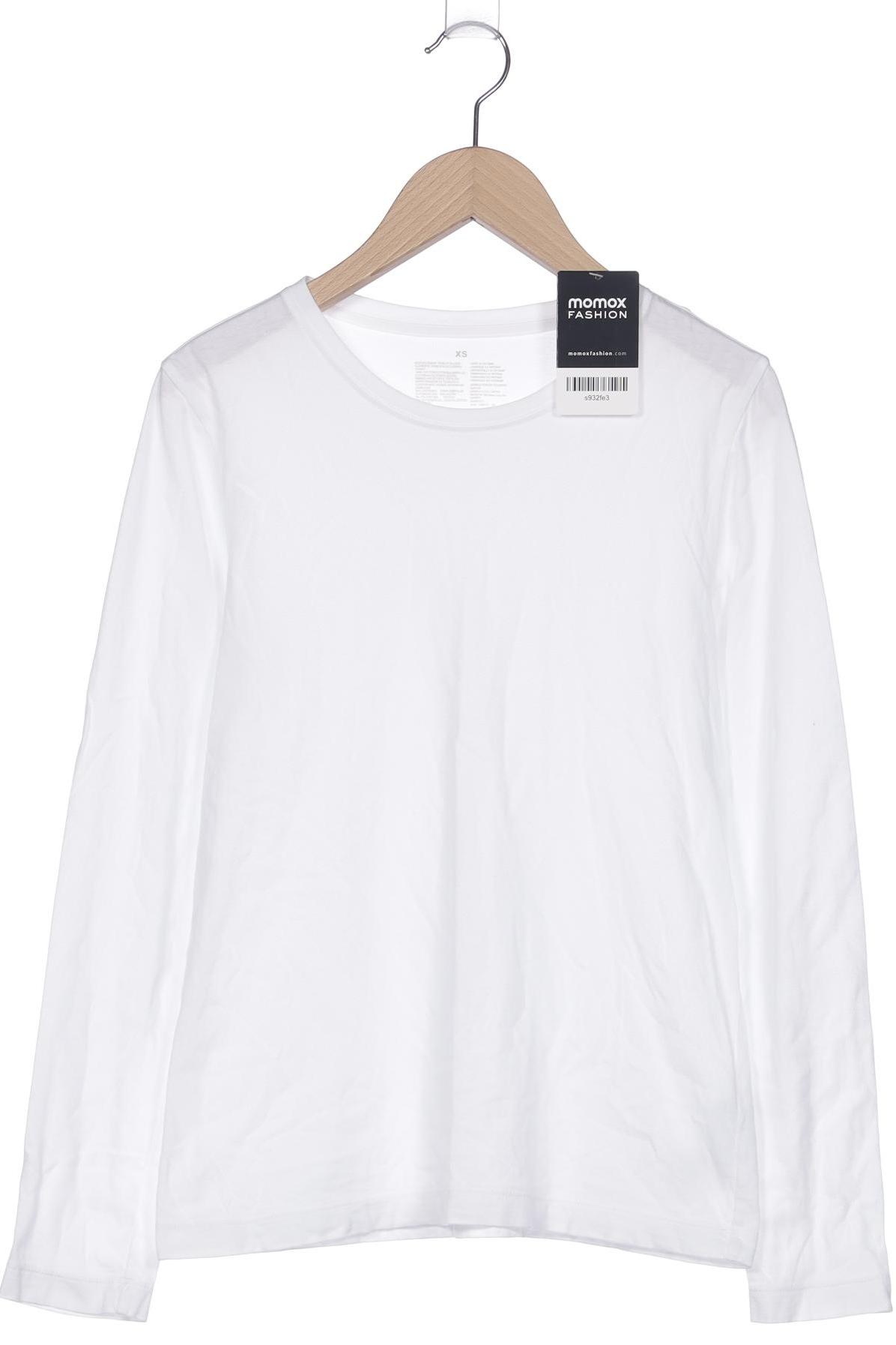 

Muji Damen Langarmshirt, weiß, Gr. 34