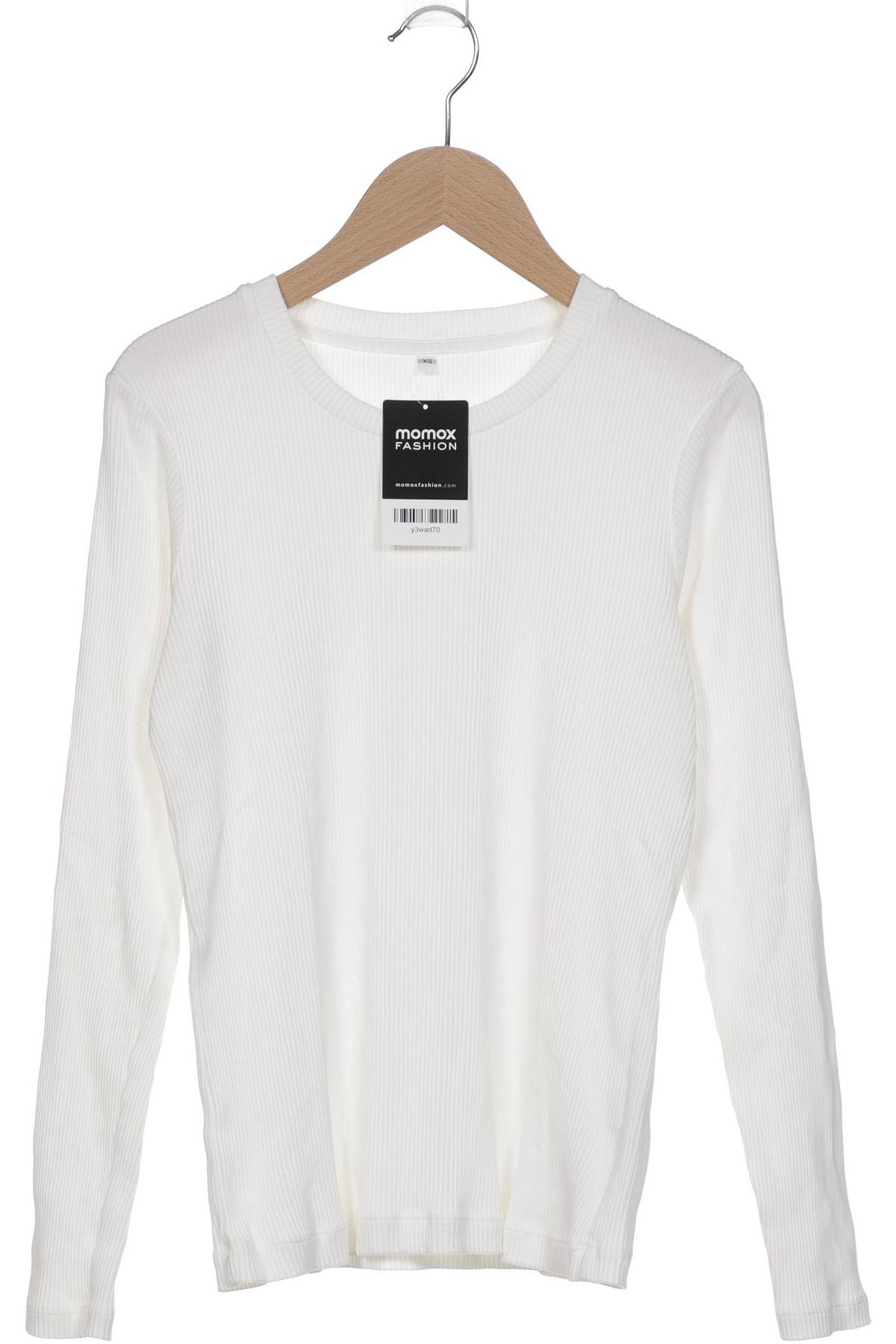 

Muji Damen Langarmshirt, weiß, Gr. 34