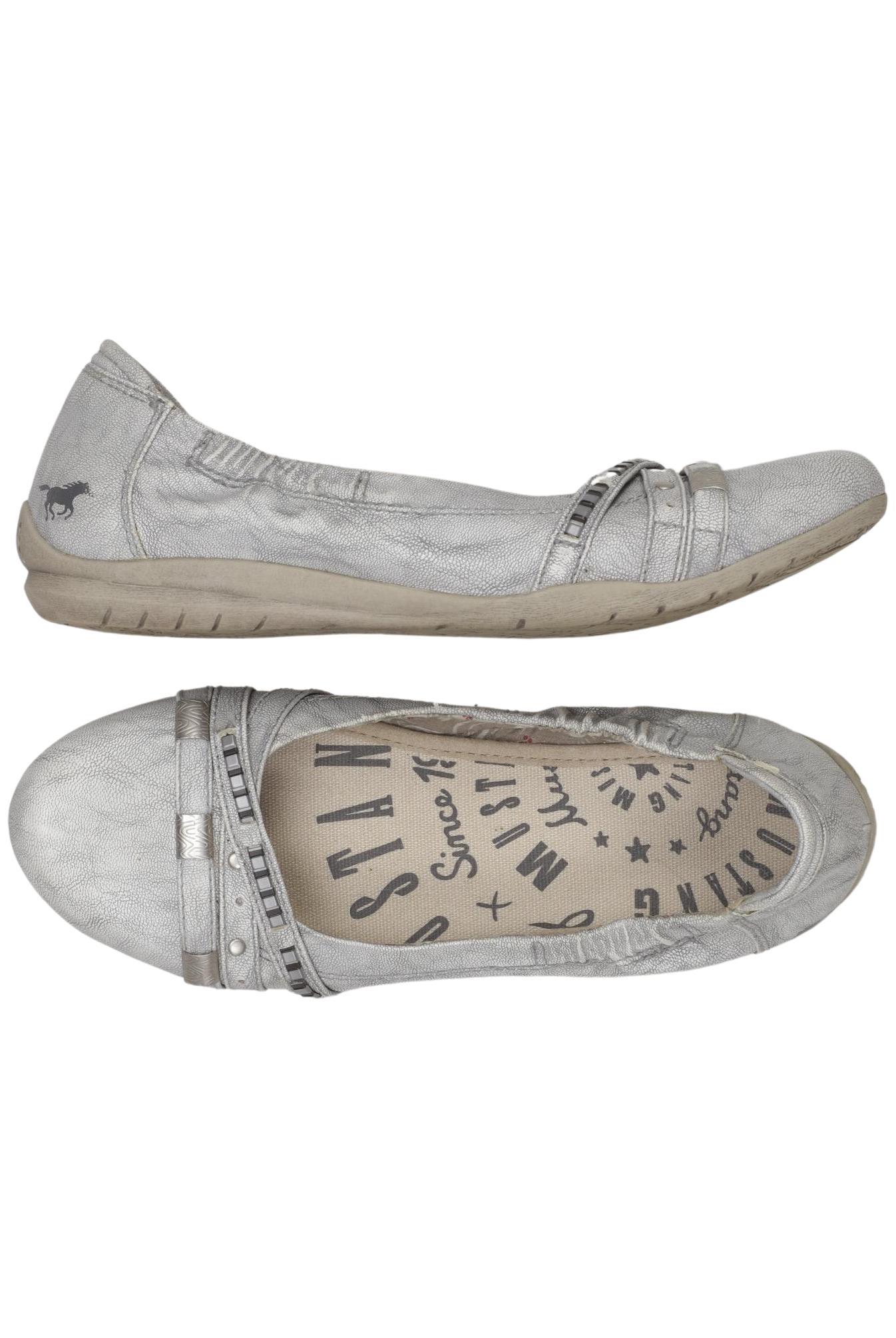 

Mustang Damen Ballerinas, silber, Gr. 37