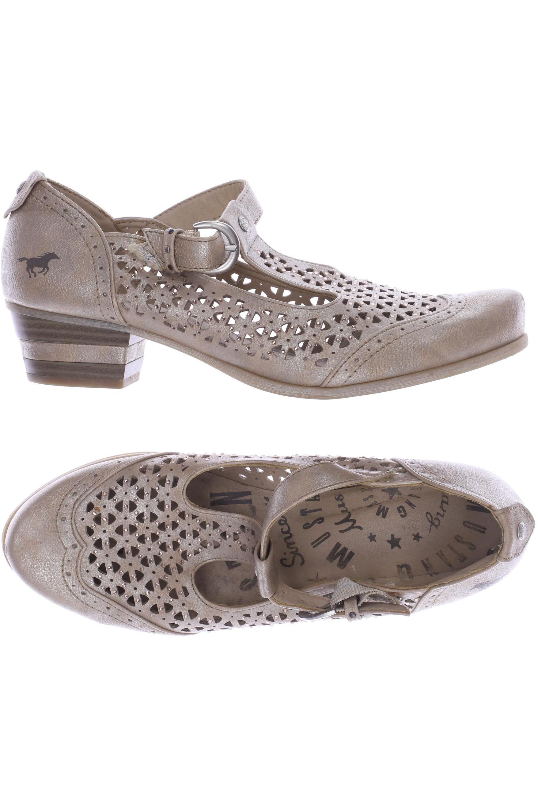 

Mustang Damen Halbschuh, beige, Gr. 39