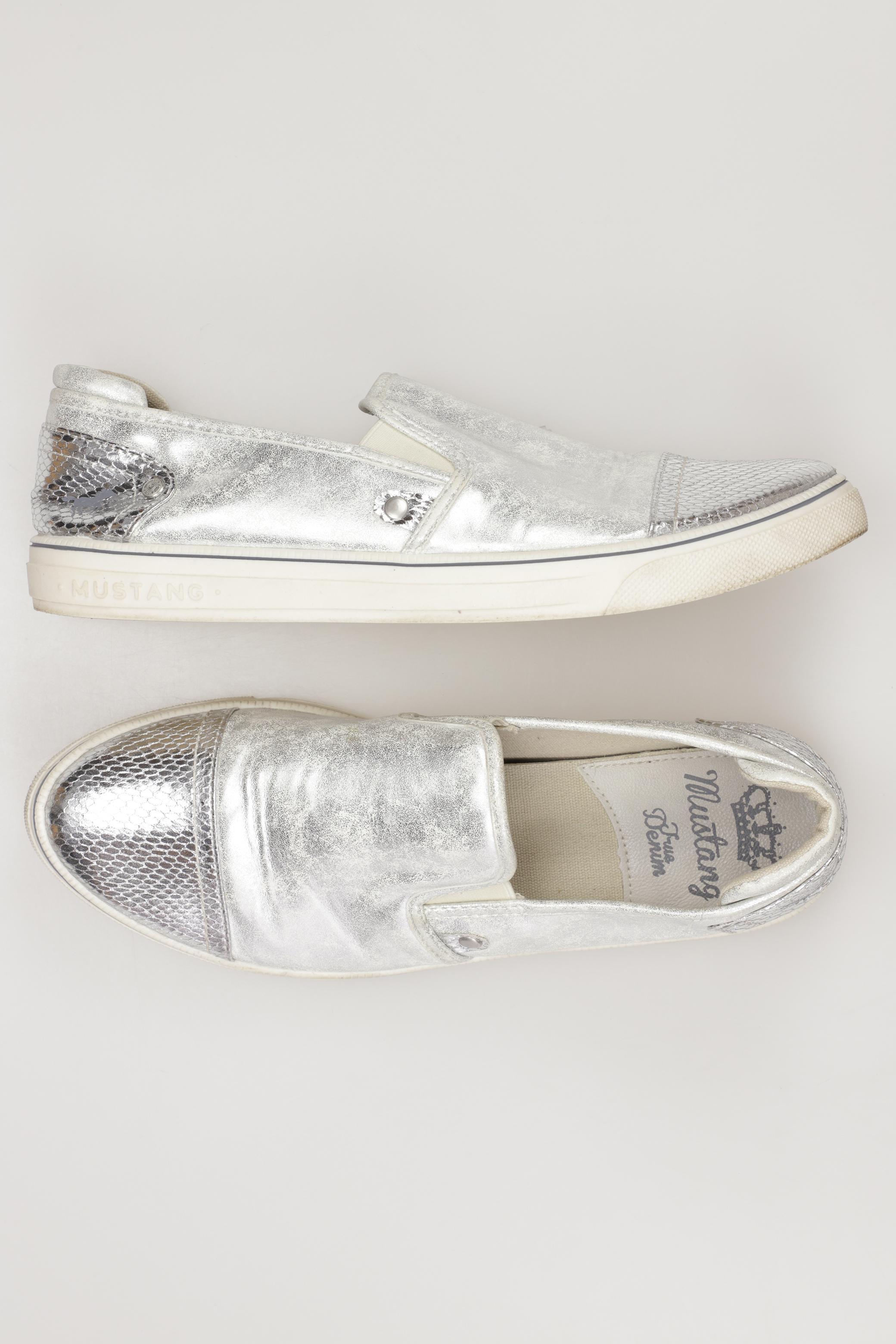 

Mustang Damen Halbschuh, silber, Gr. 42