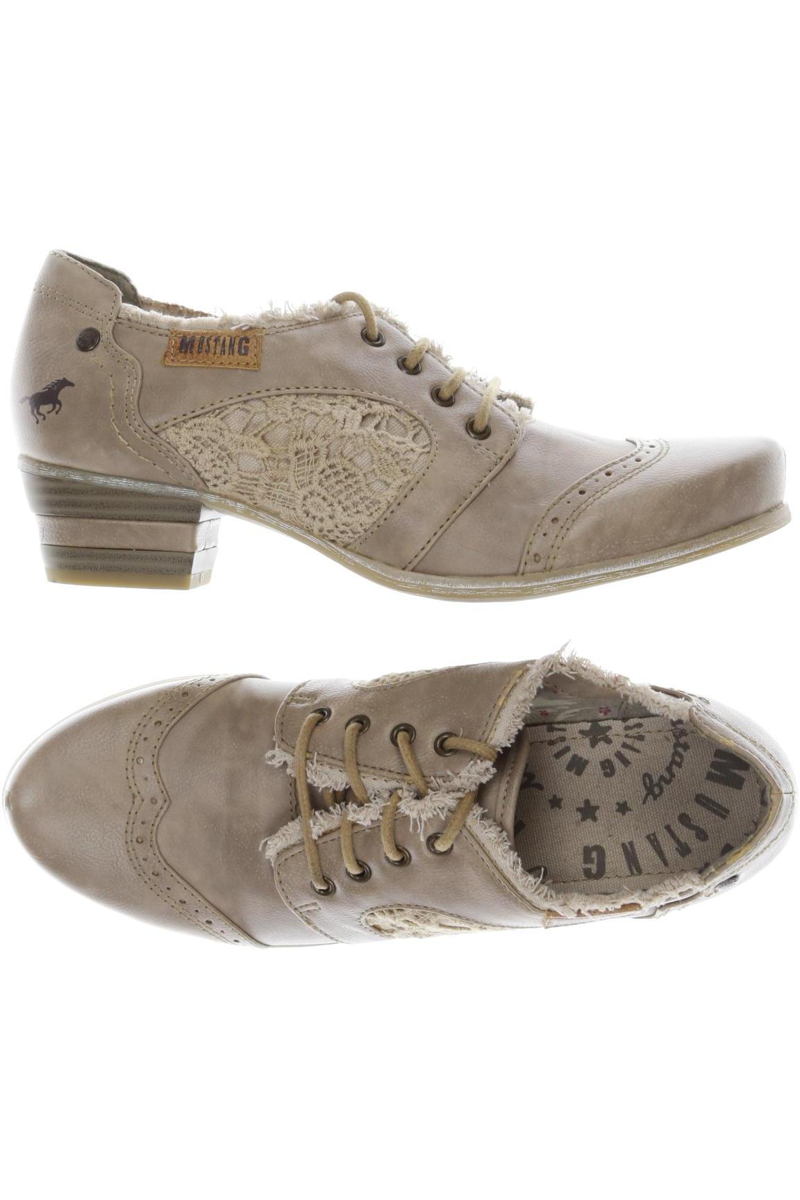 

Mustang Damen Halbschuh, beige, Gr. 37