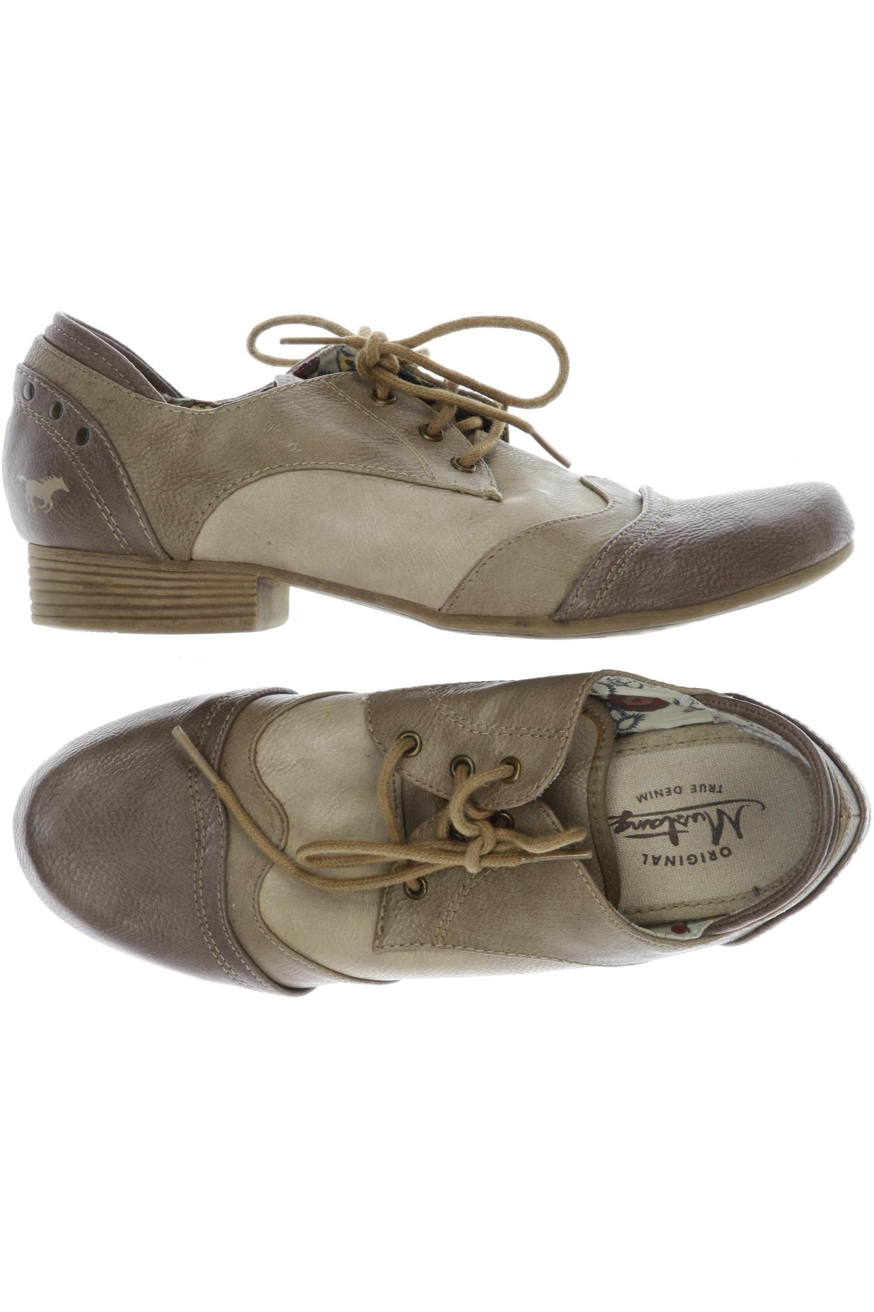 

Mustang Damen Halbschuh, beige, Gr. 38