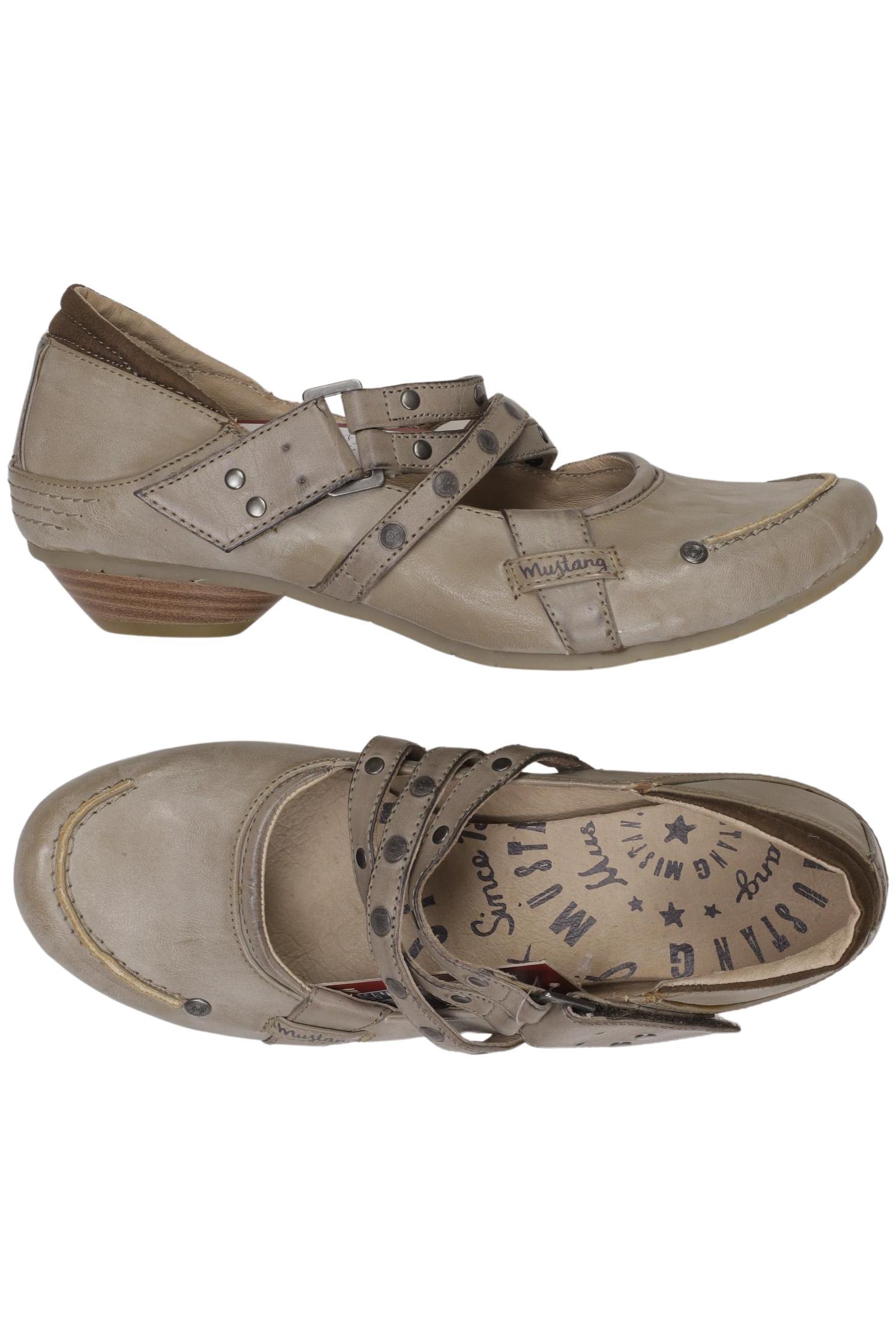 

Mustang Damen Halbschuh, beige, Gr. 39