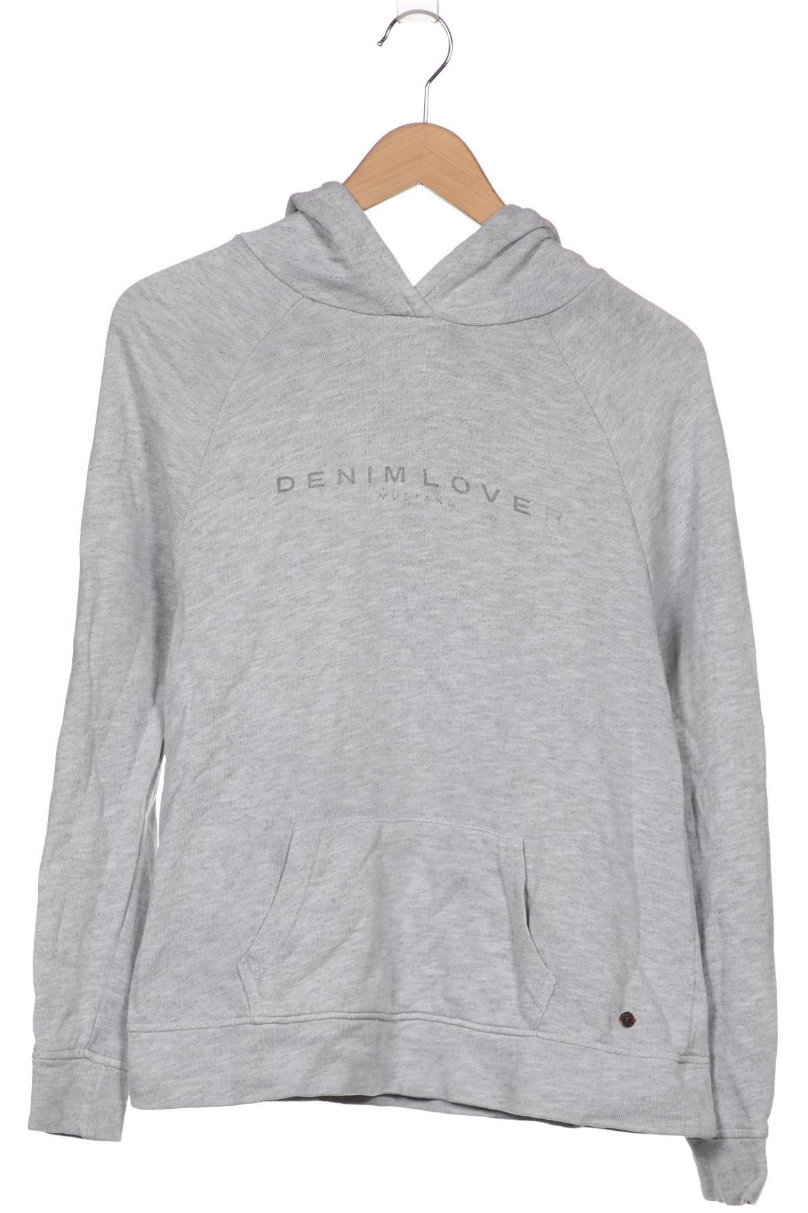 

Mustang Damen Kapuzenpullover, grau, Gr. 34
