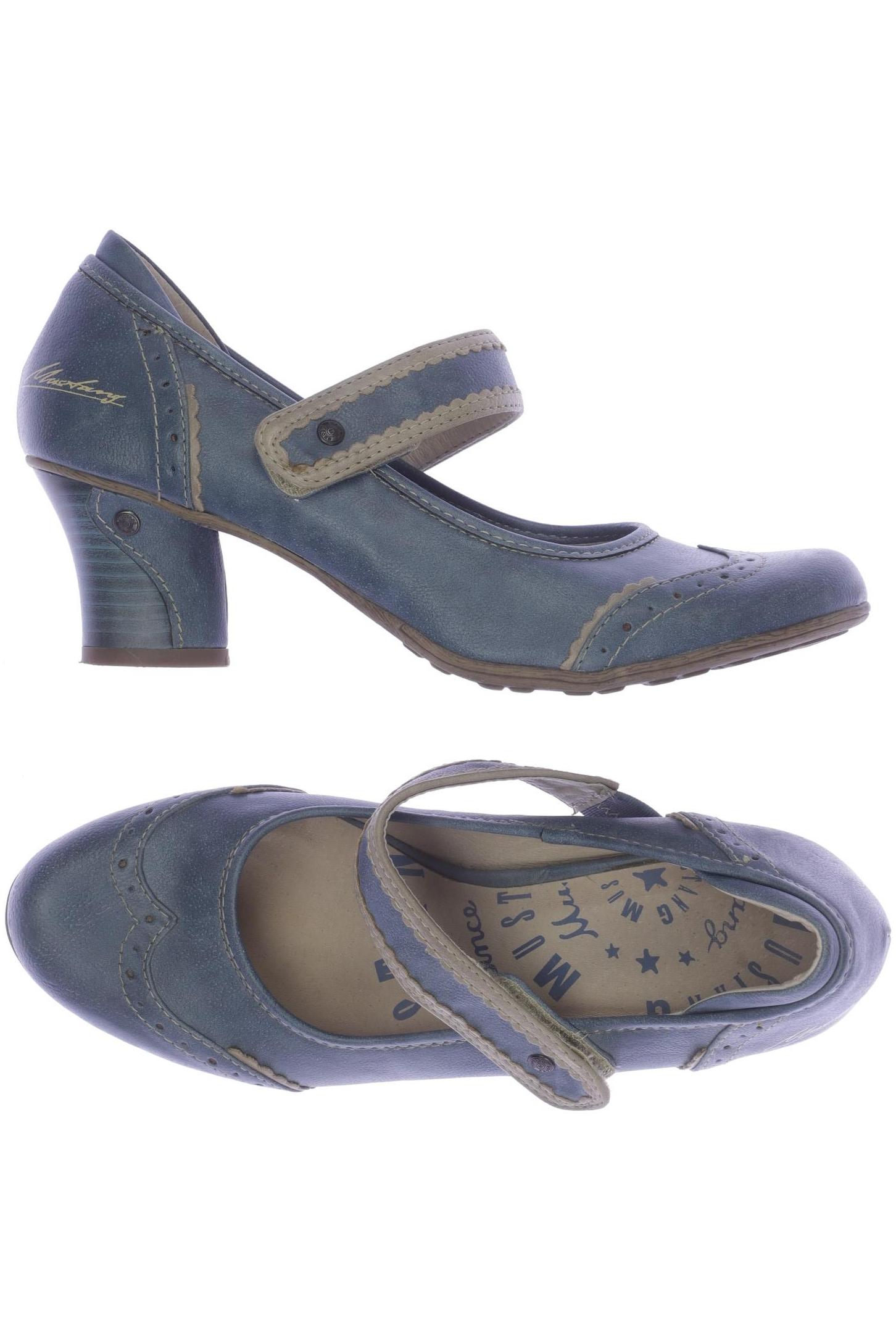 

Mustang Damen Pumps, blau, Gr. 40