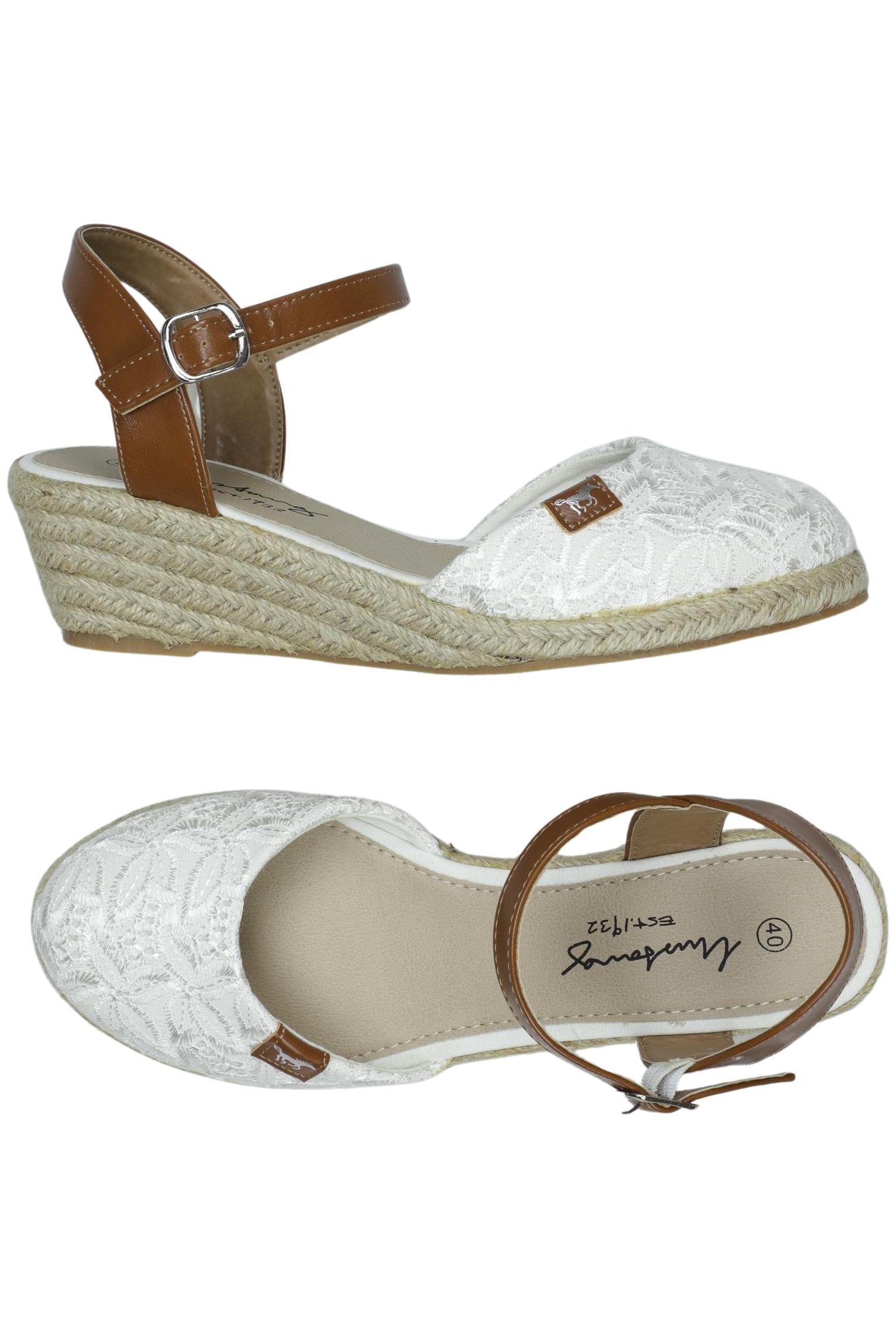 

Mustang Damen Sandale, weiß, Gr. 40