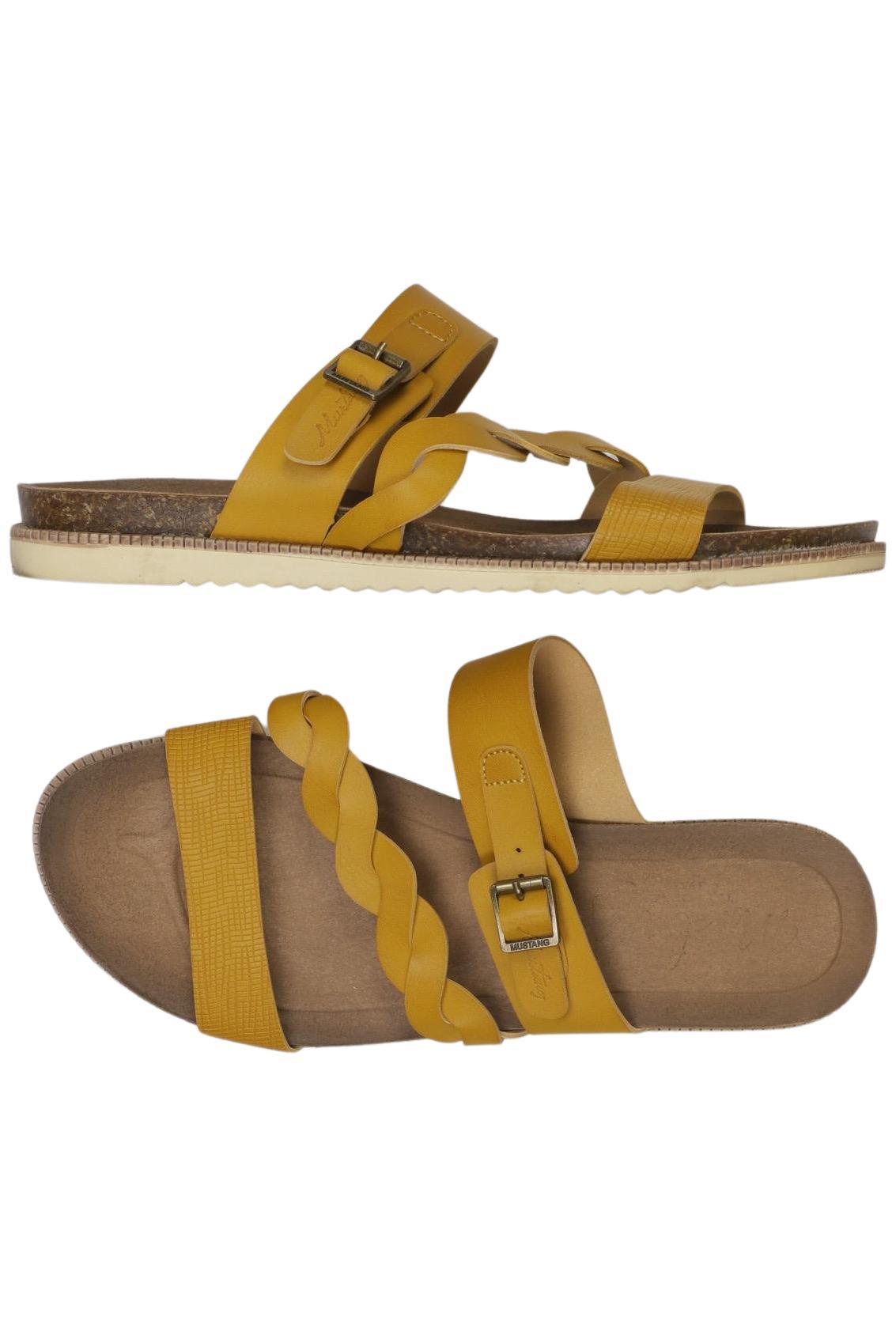 

Mustang Damen Sandale, gelb, Gr. 39
