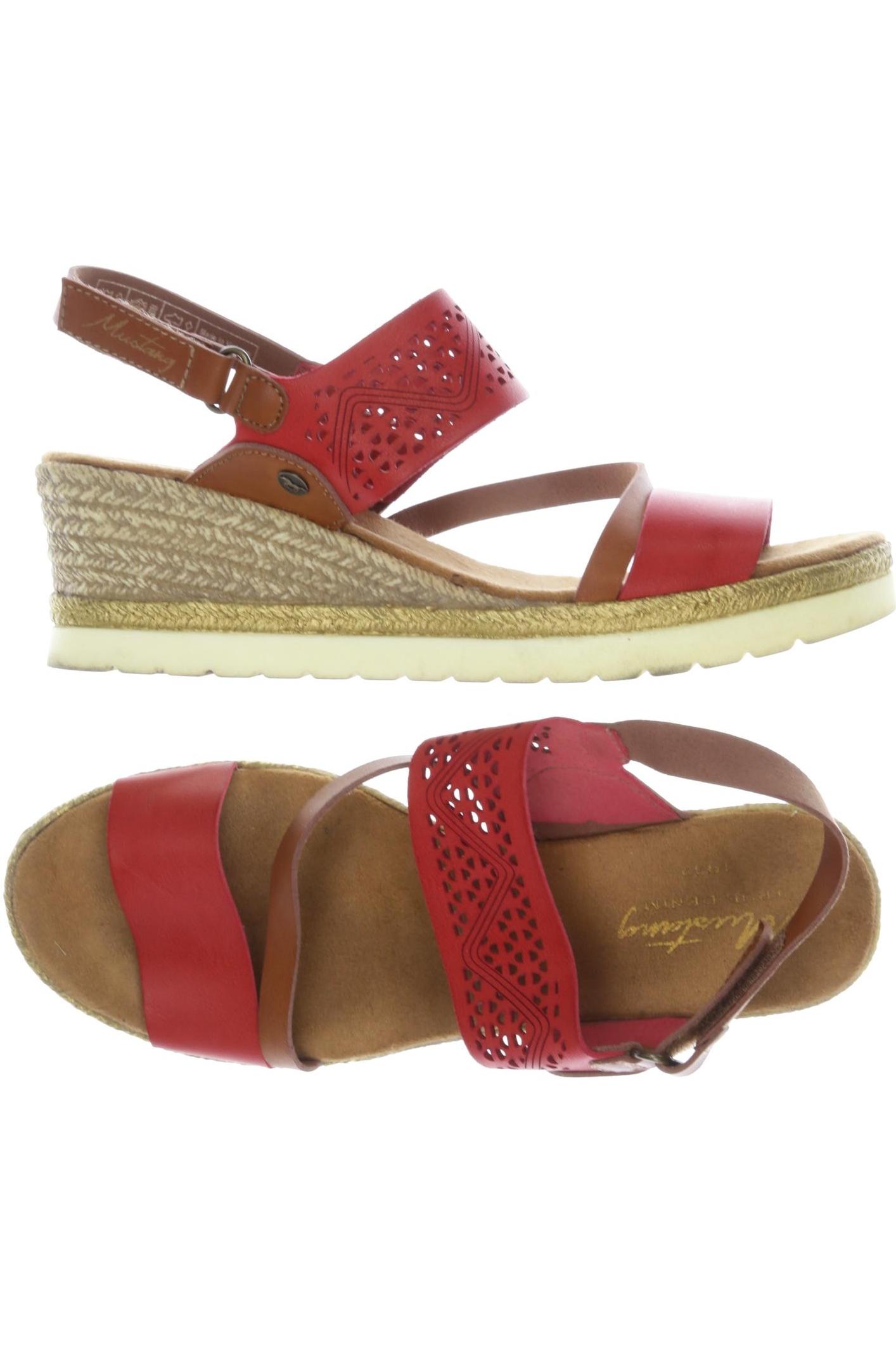 

Mustang Damen Sandale, rot, Gr. 40