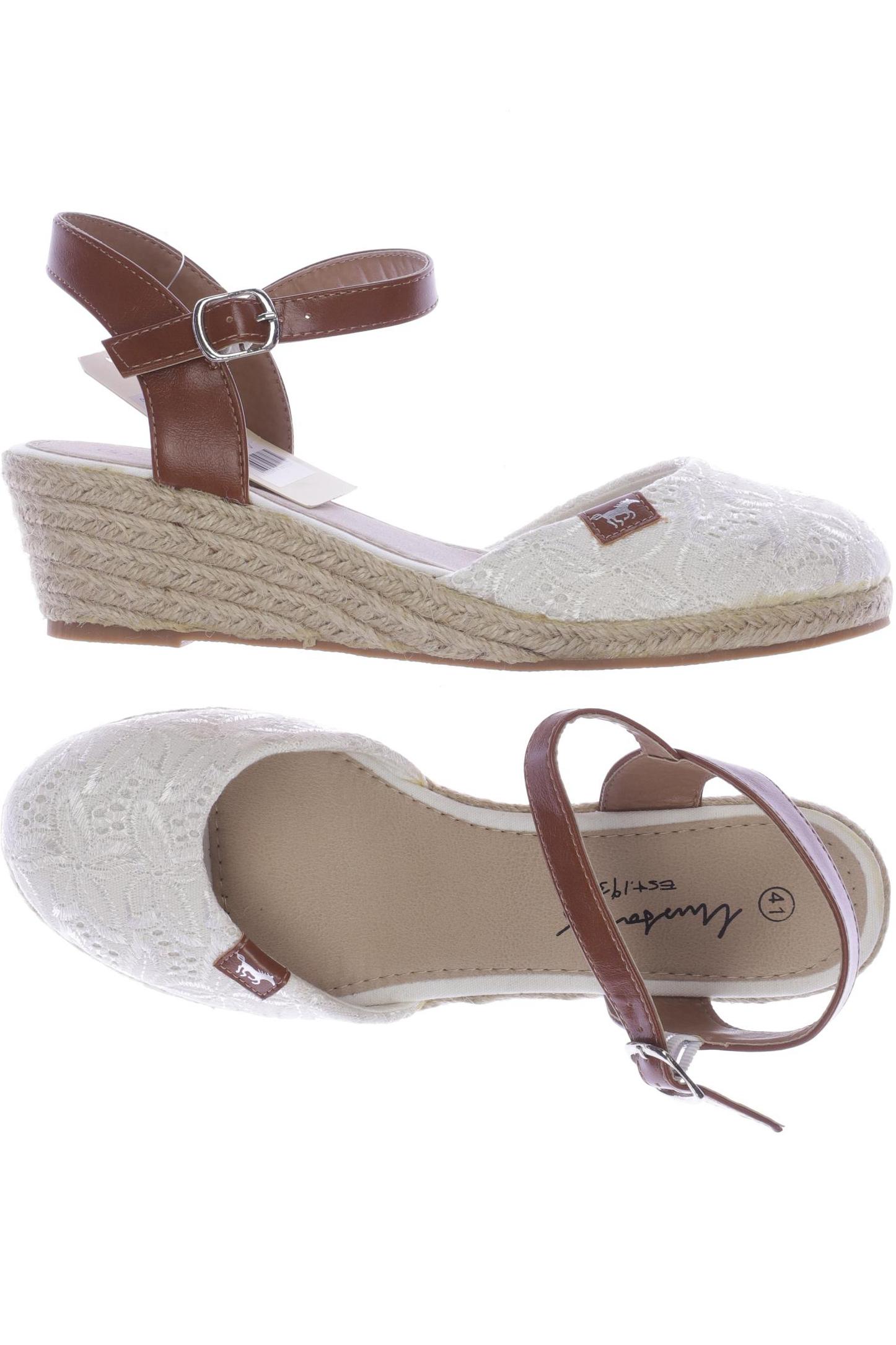 

Mustang Damen Sandale, weiß, Gr. 41