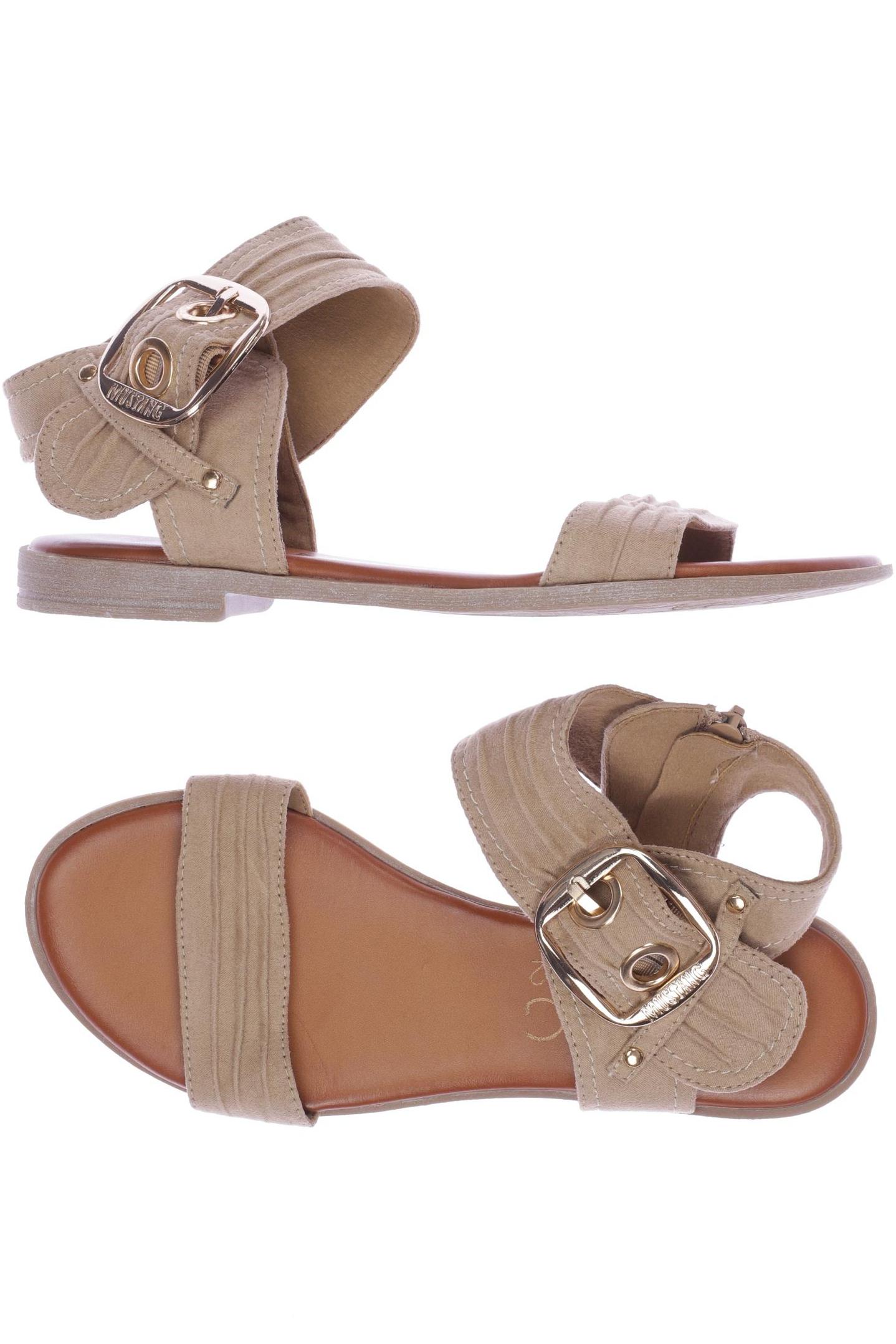 

Mustang Damen Sandale, beige, Gr. 38