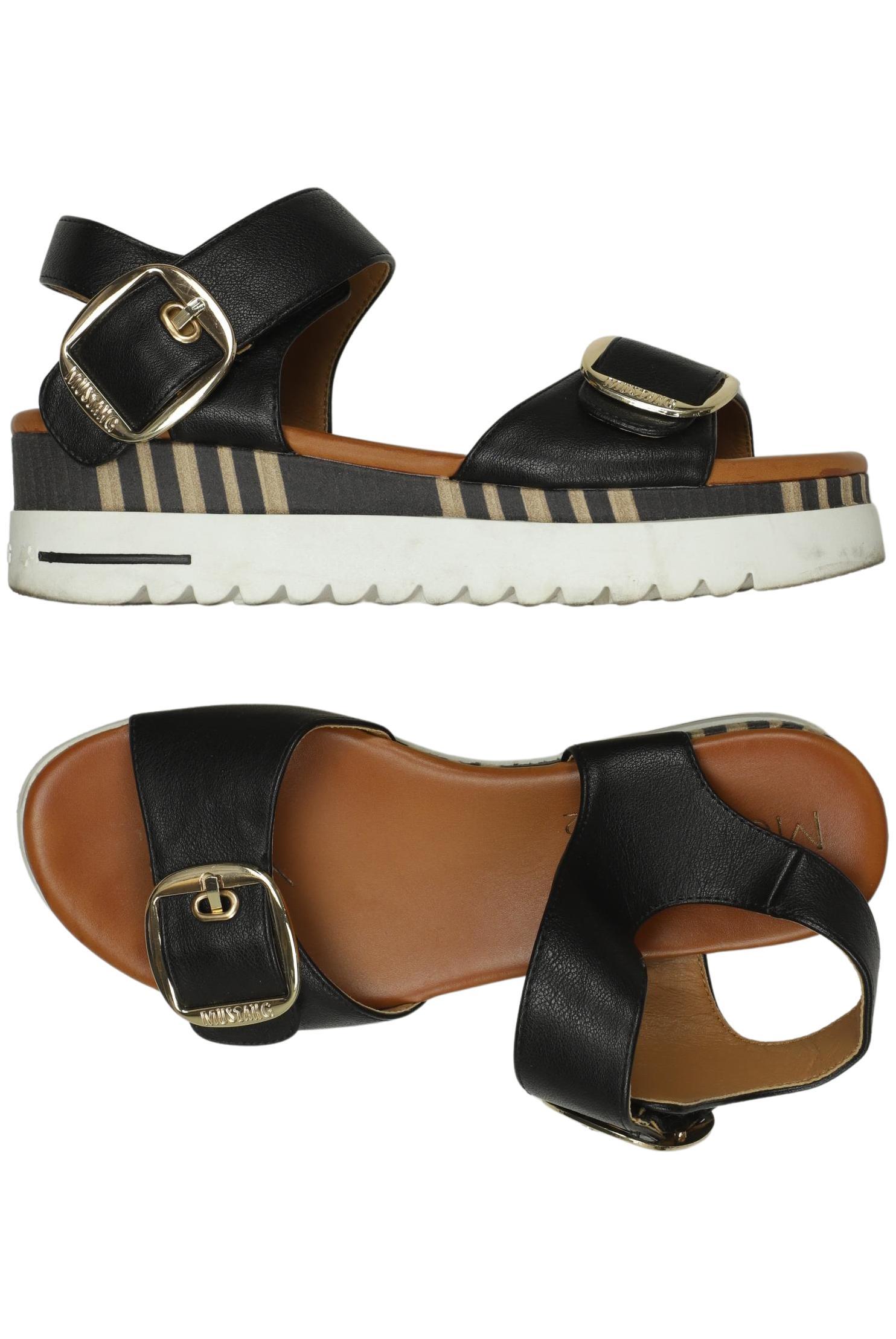 

Mustang Damen Sandale, schwarz, Gr. 39