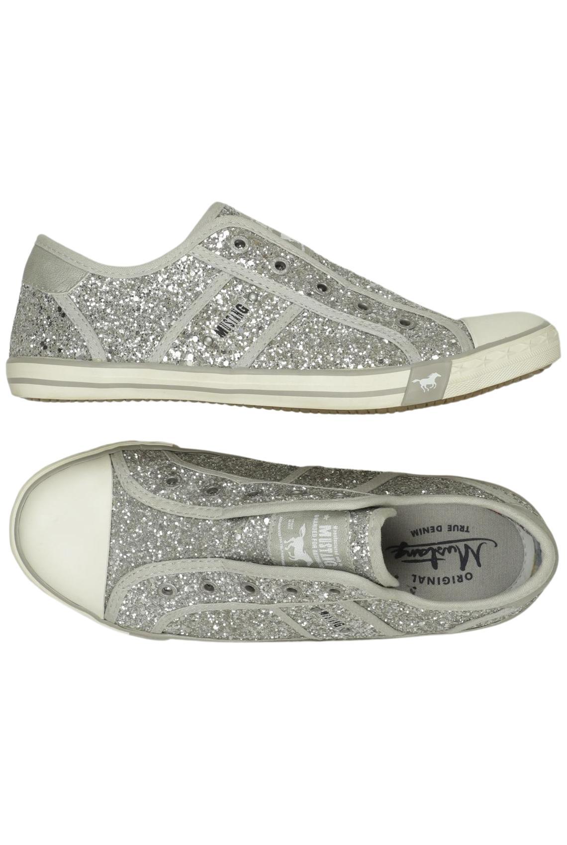 

Mustang Damen Sneakers, silber, Gr. 40