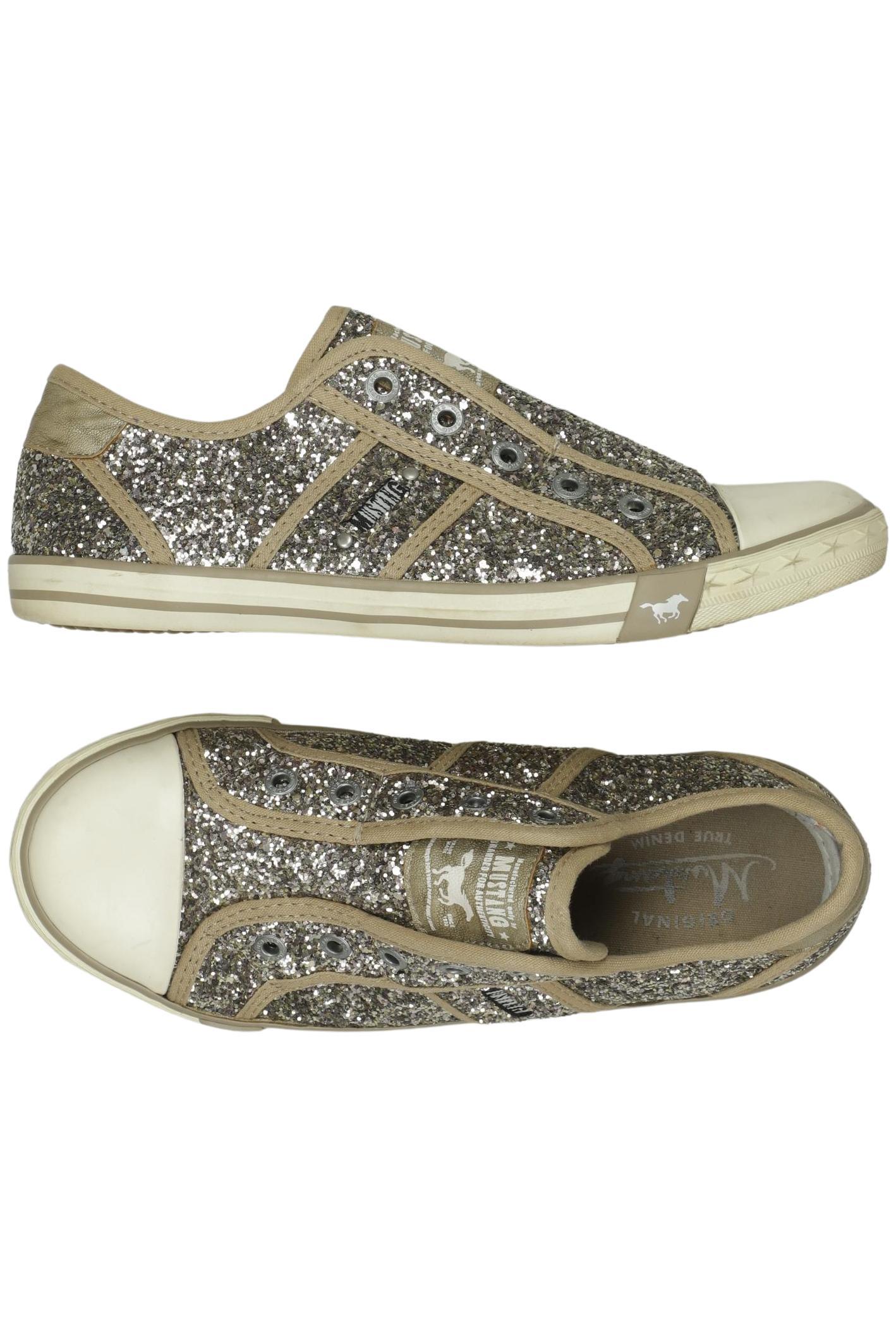 

Mustang Damen Sneakers, silber, Gr. 38