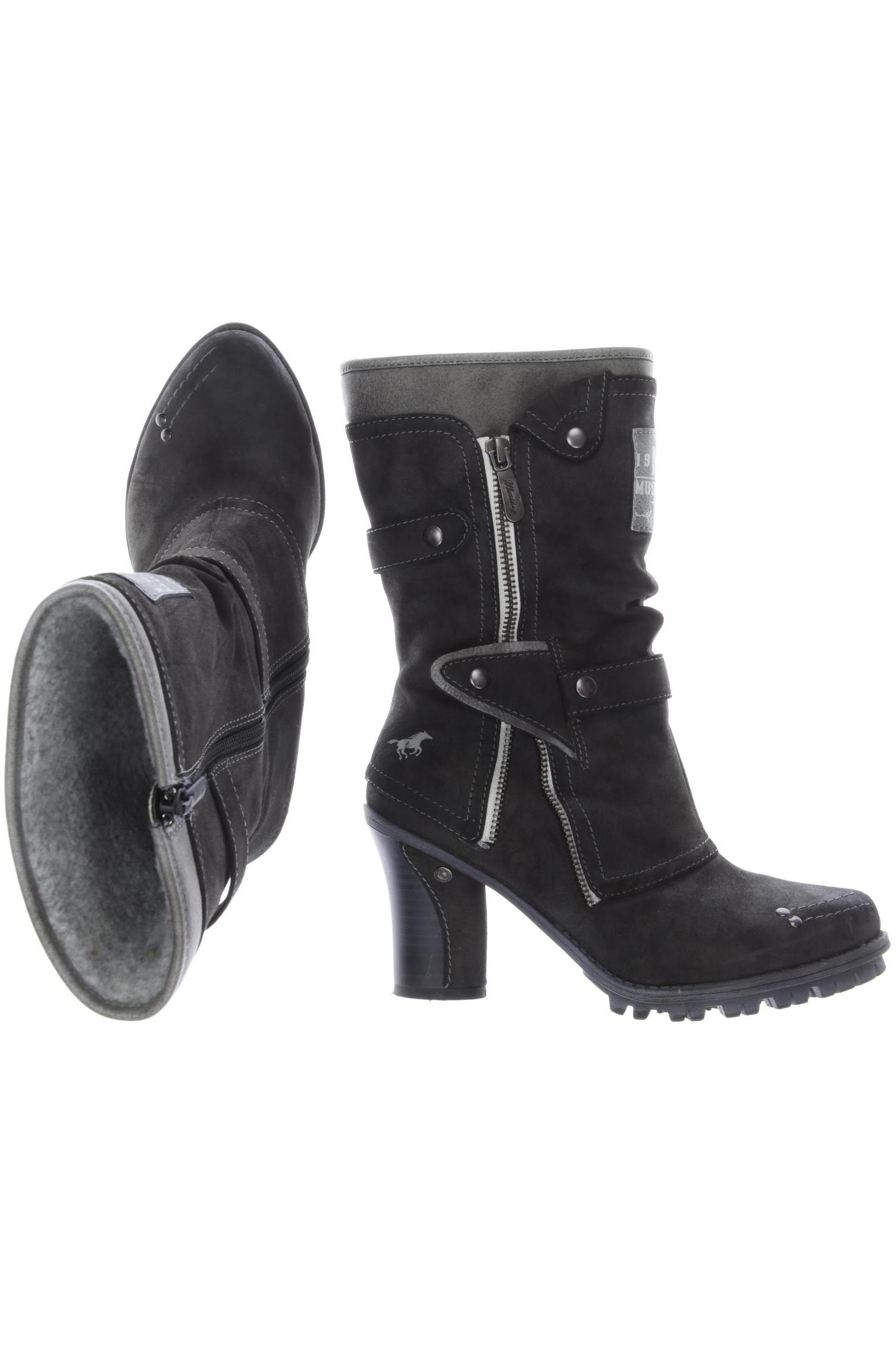 

Mustang Damen Stiefel, grau, Gr. 37