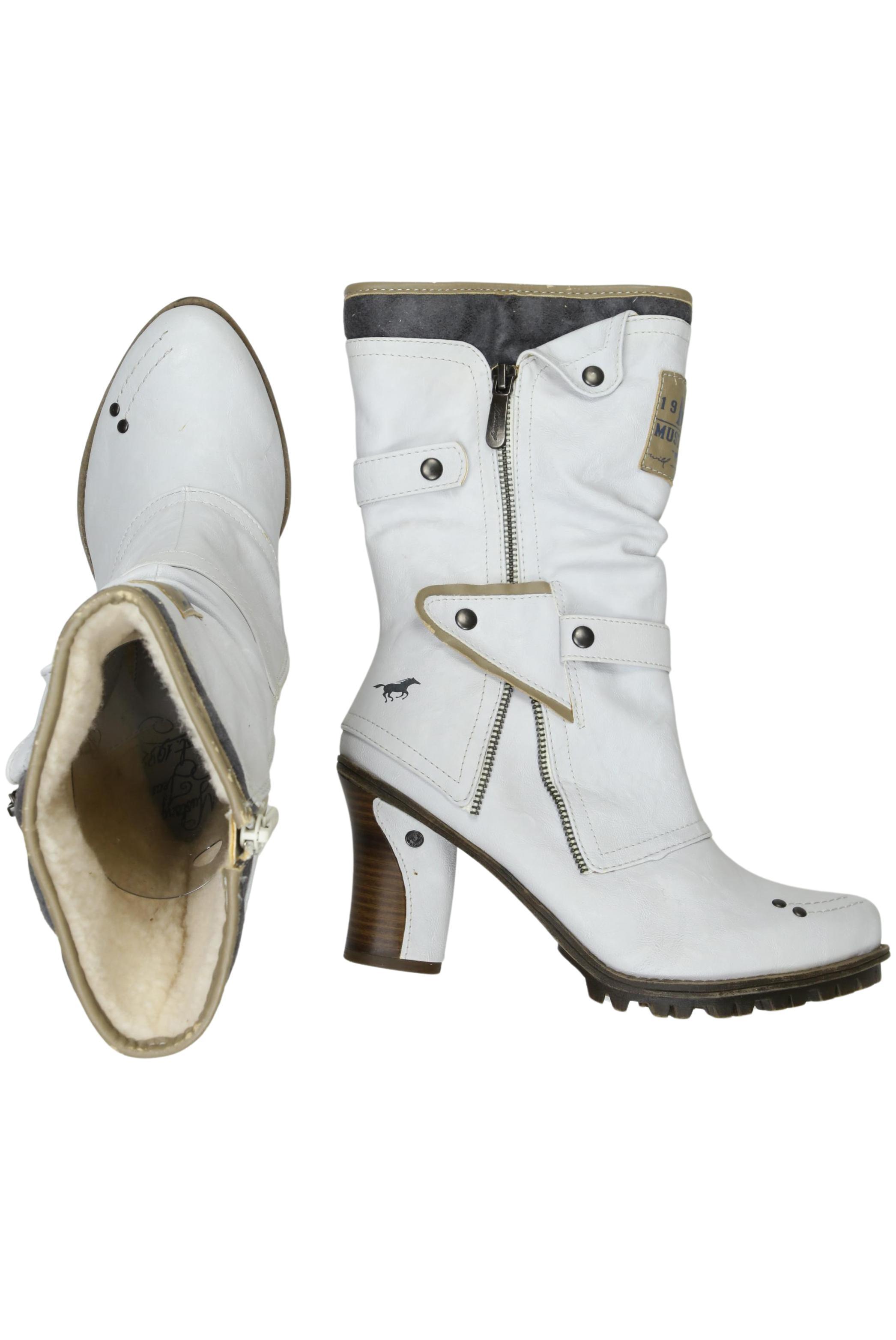 

Mustang Damen Stiefel, weiß, Gr. 39