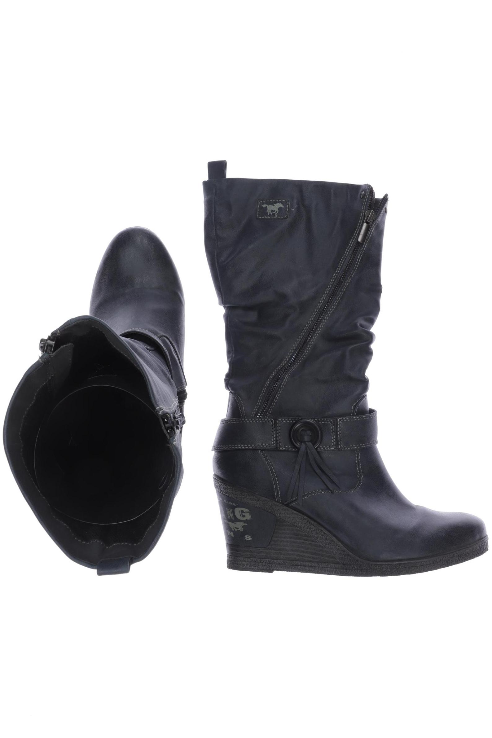 

Mustang Damen Stiefel, blau, Gr. 40