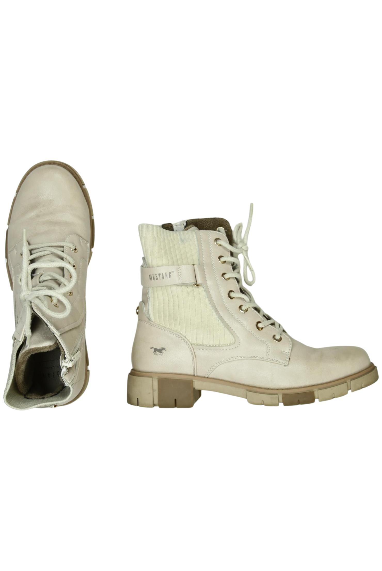 

Mustang Damen Stiefel, cremeweiß, Gr. 38
