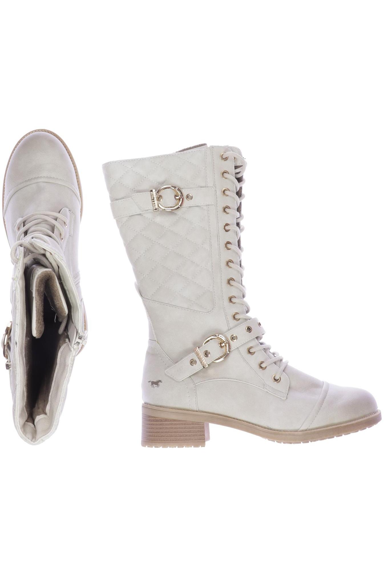 

Mustang Damen Stiefel, cremeweiß, Gr. 39