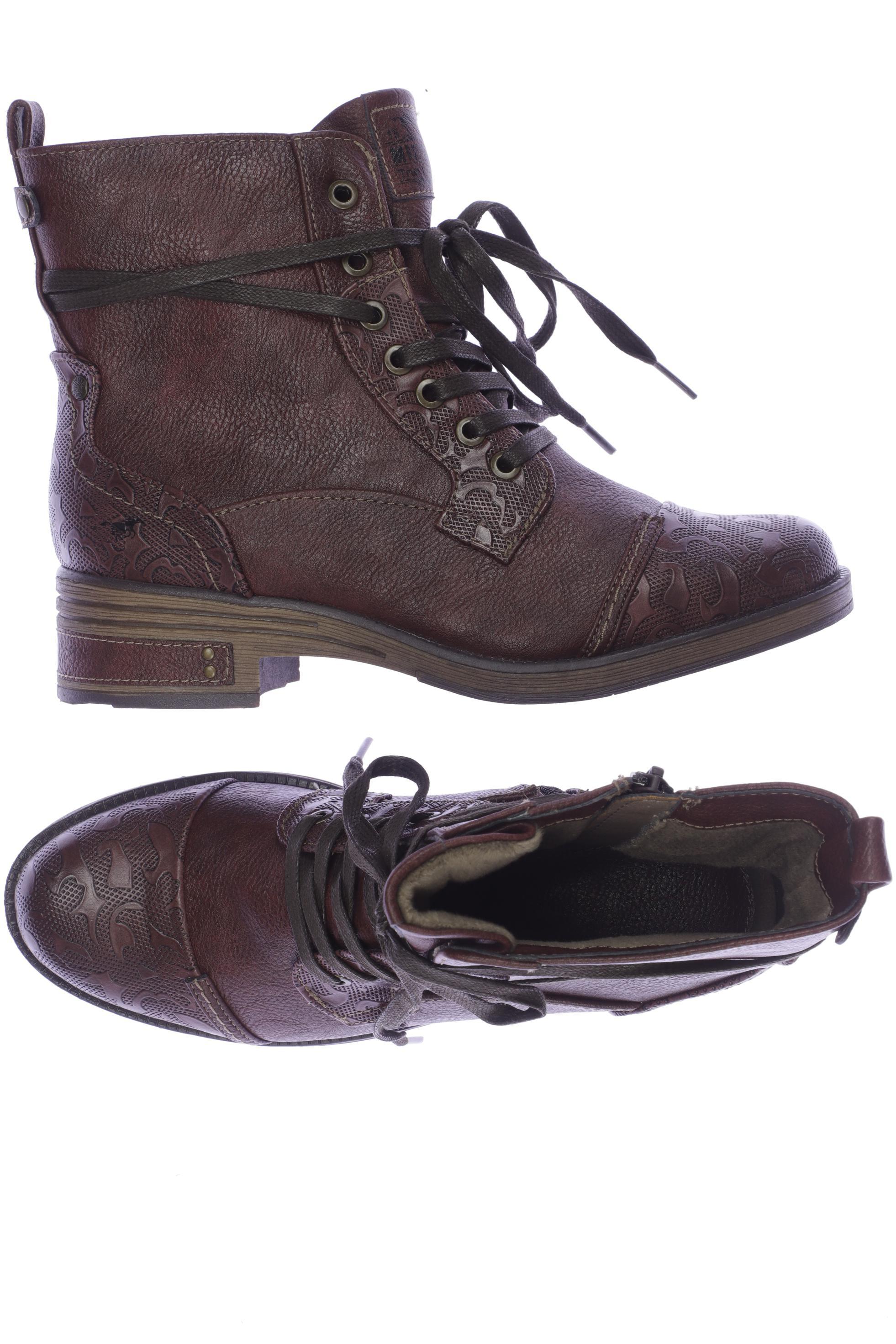 

Mustang Damen Stiefelette, bordeaux, Gr. 39