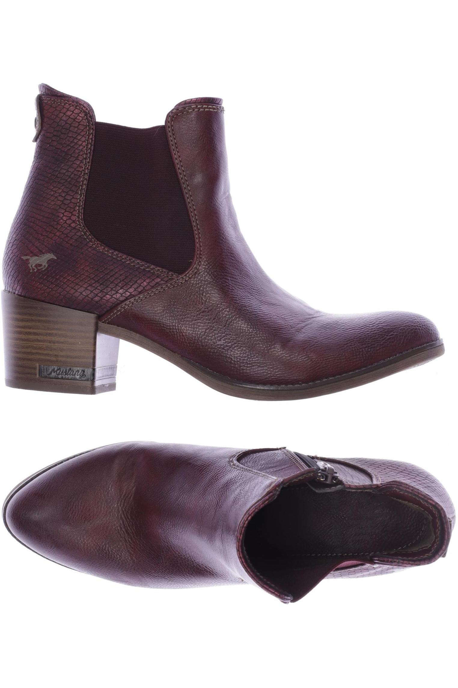 

Mustang Damen Stiefelette, bordeaux, Gr. 41