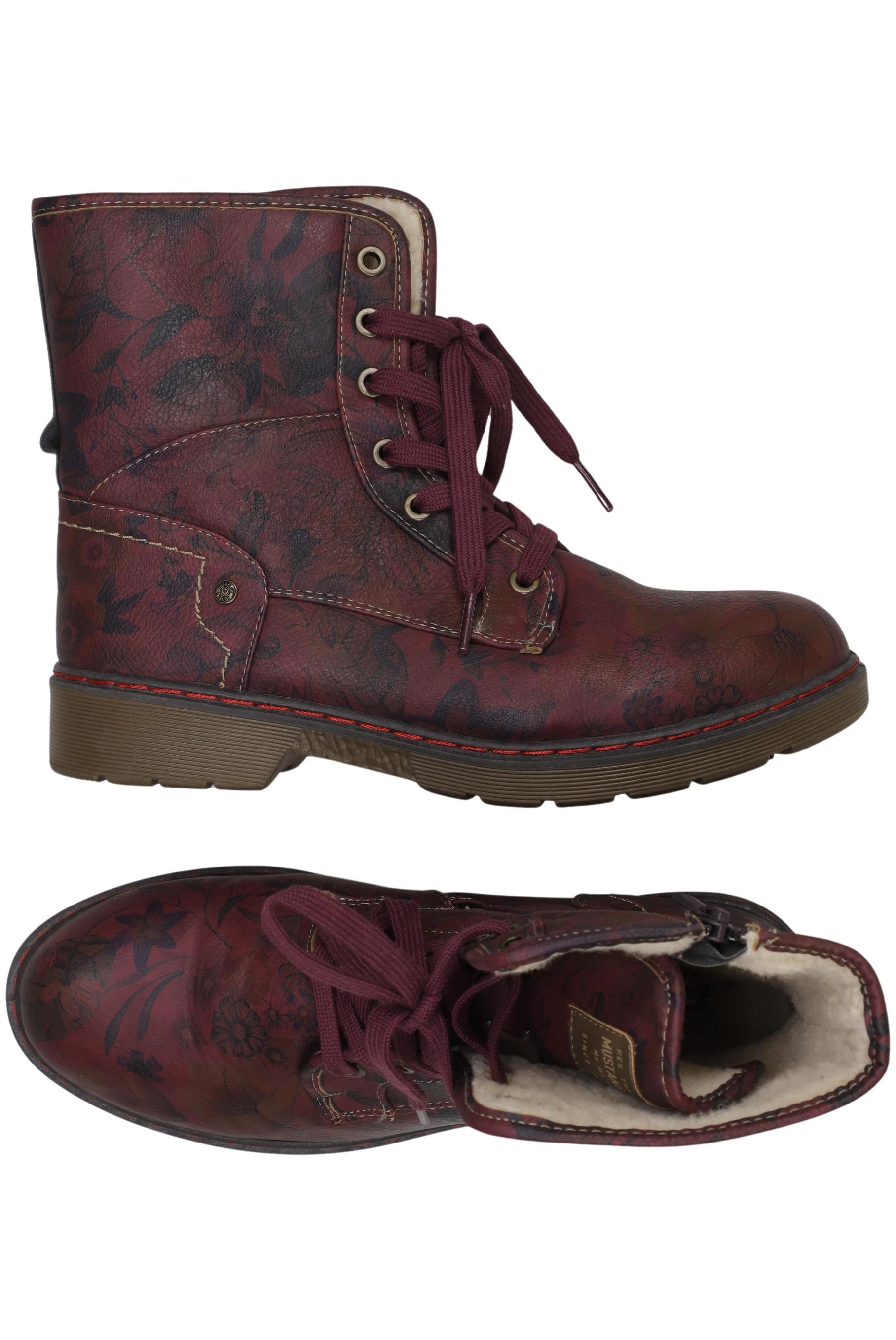 

Mustang Damen Stiefelette, bordeaux, Gr. 39