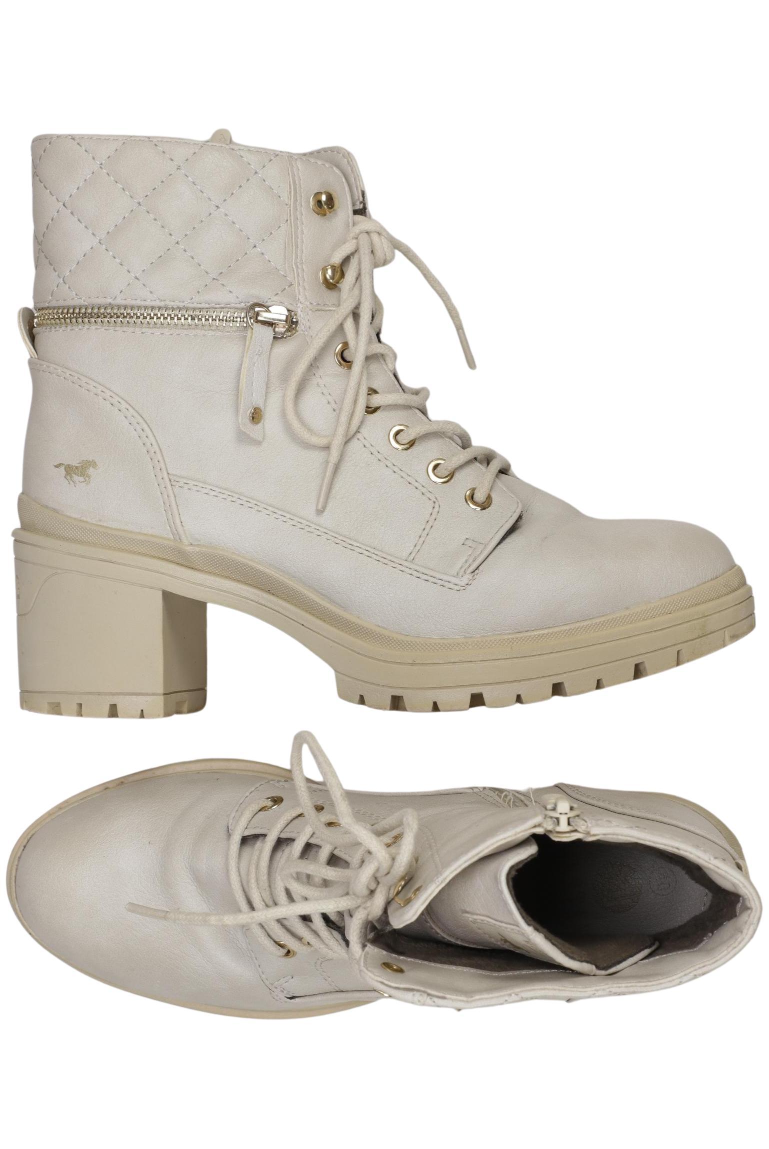 

Mustang Damen Stiefelette, cremeweiß, Gr. 40