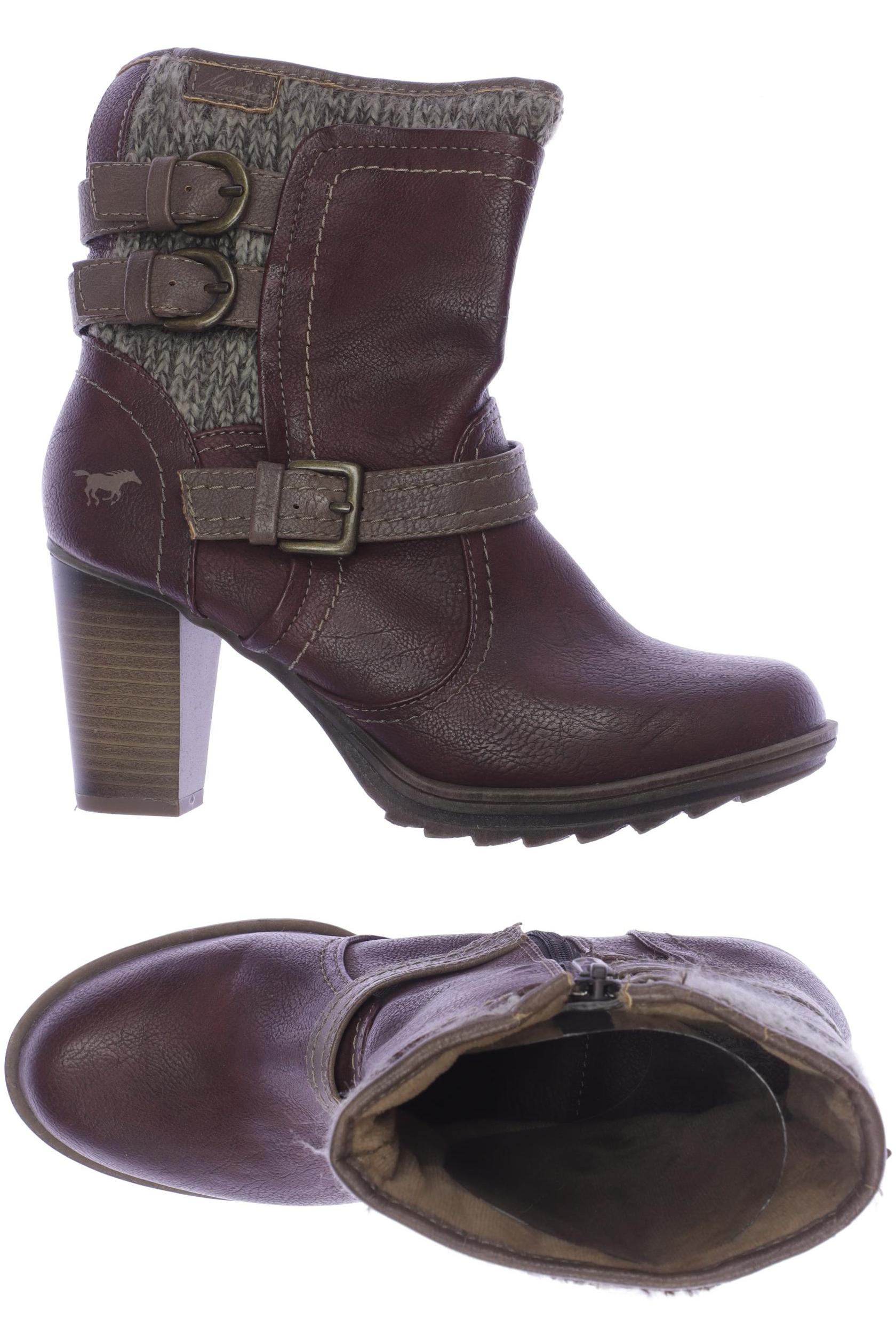 

Mustang Damen Stiefelette, bordeaux, Gr. 38