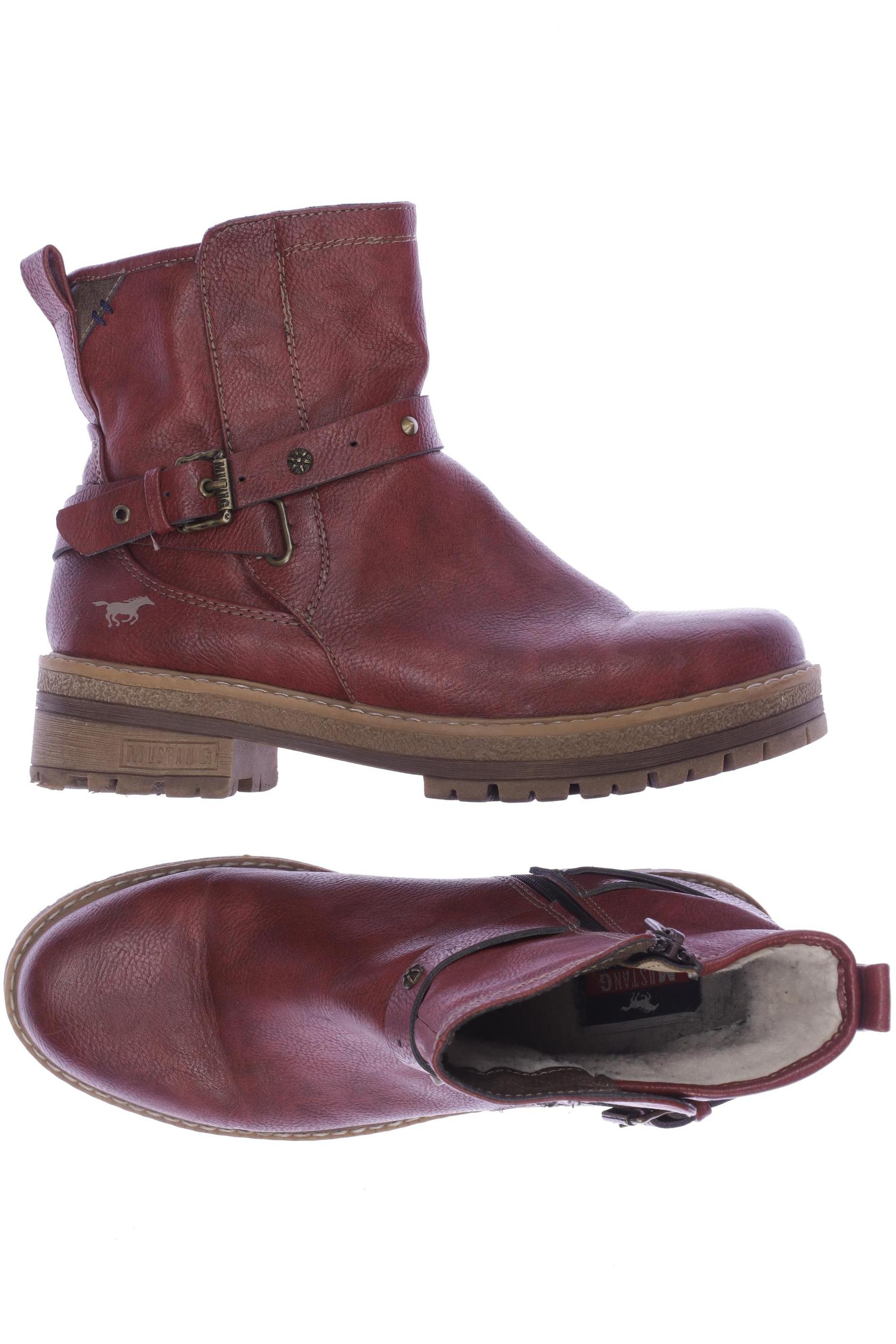 

Mustang Damen Stiefelette, bordeaux, Gr. 40