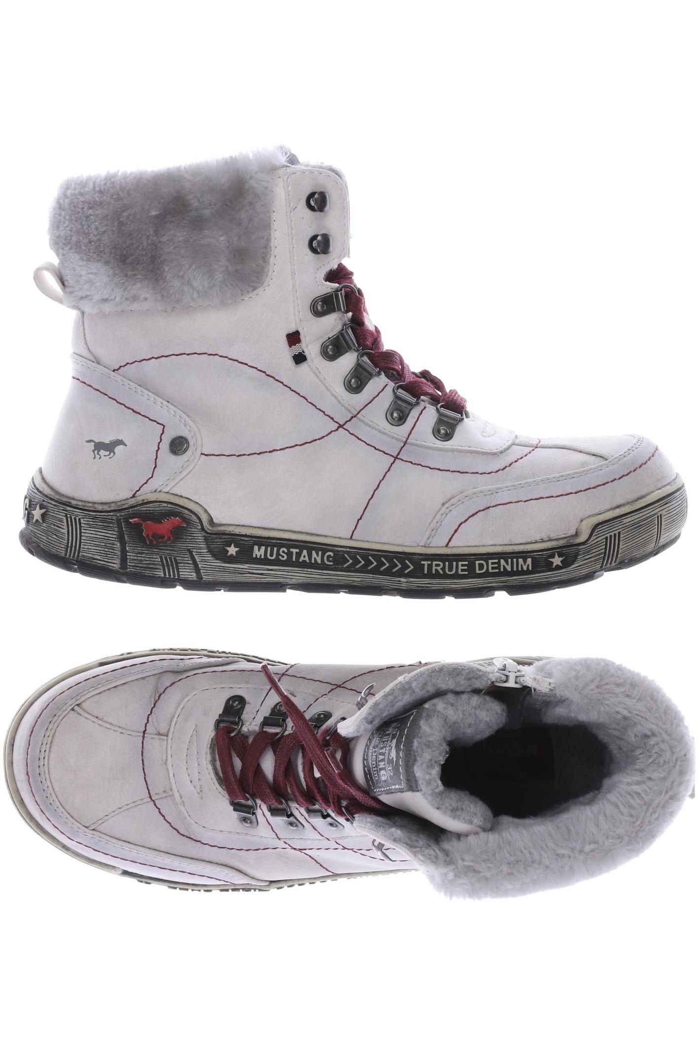 

MUSTANG Damen Stiefelette, cremeweiß