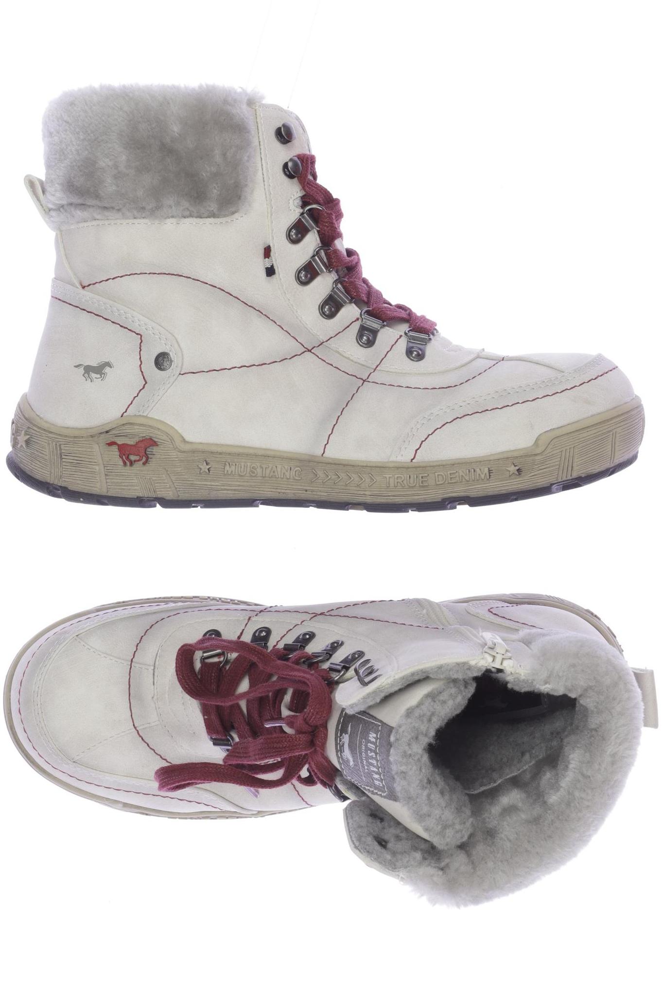 

Mustang Damen Stiefelette, cremeweiß, Gr. 40