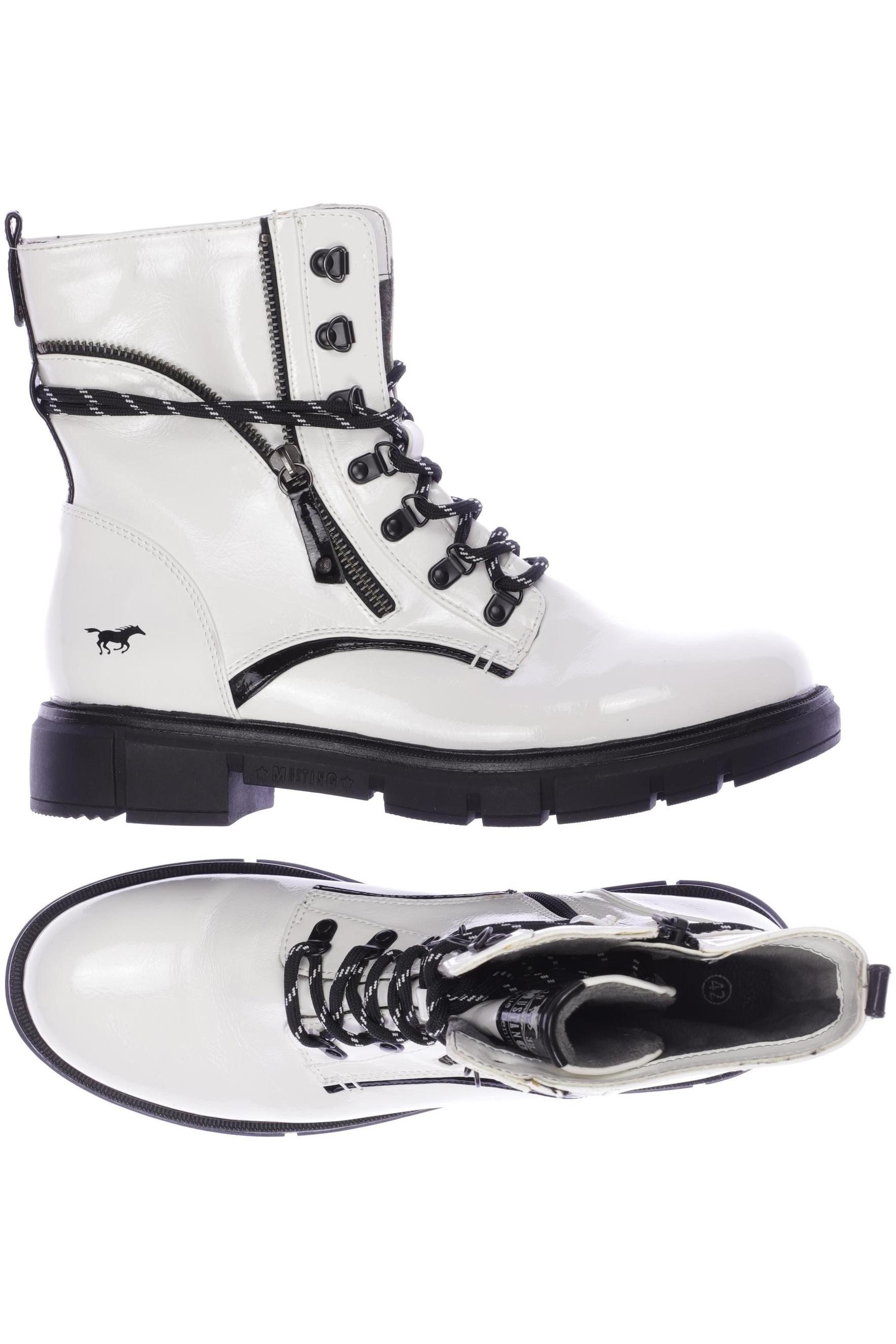 

Mustang Damen Stiefelette, weiß, Gr. 42