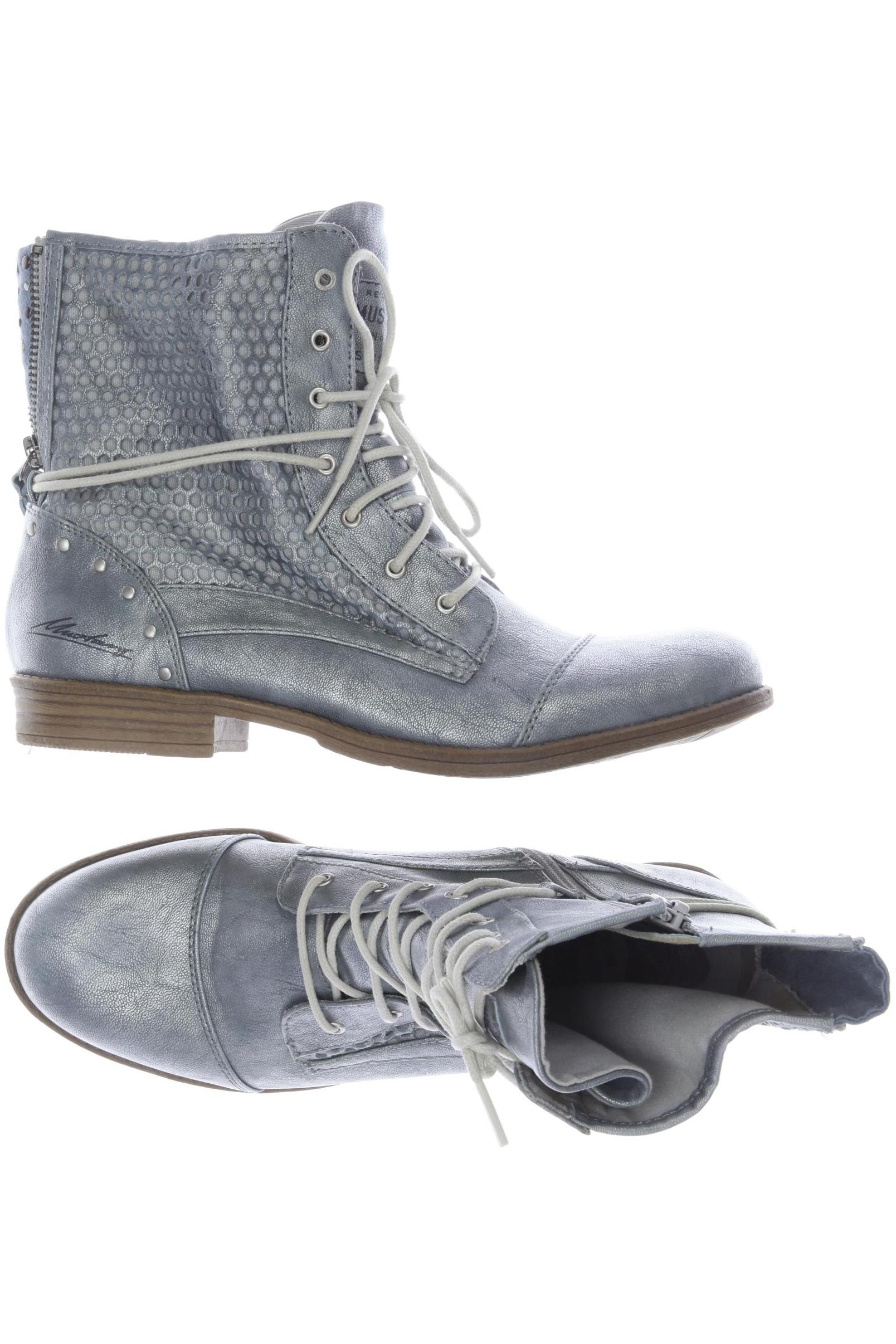 

Mustang Damen Stiefelette, blau, Gr. 40