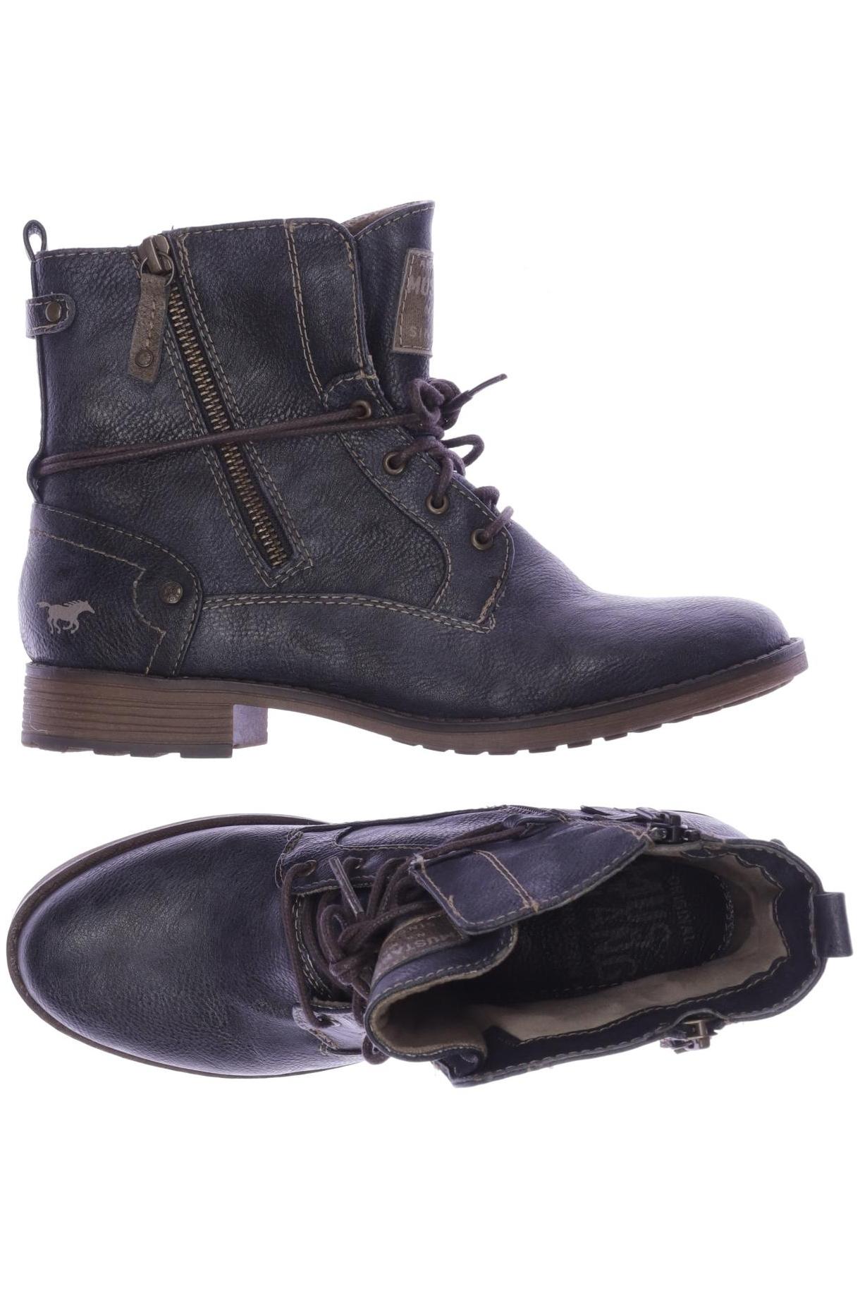 Thumbnail - Mustang Damen Stiefelette, marineblau, Gr. 38