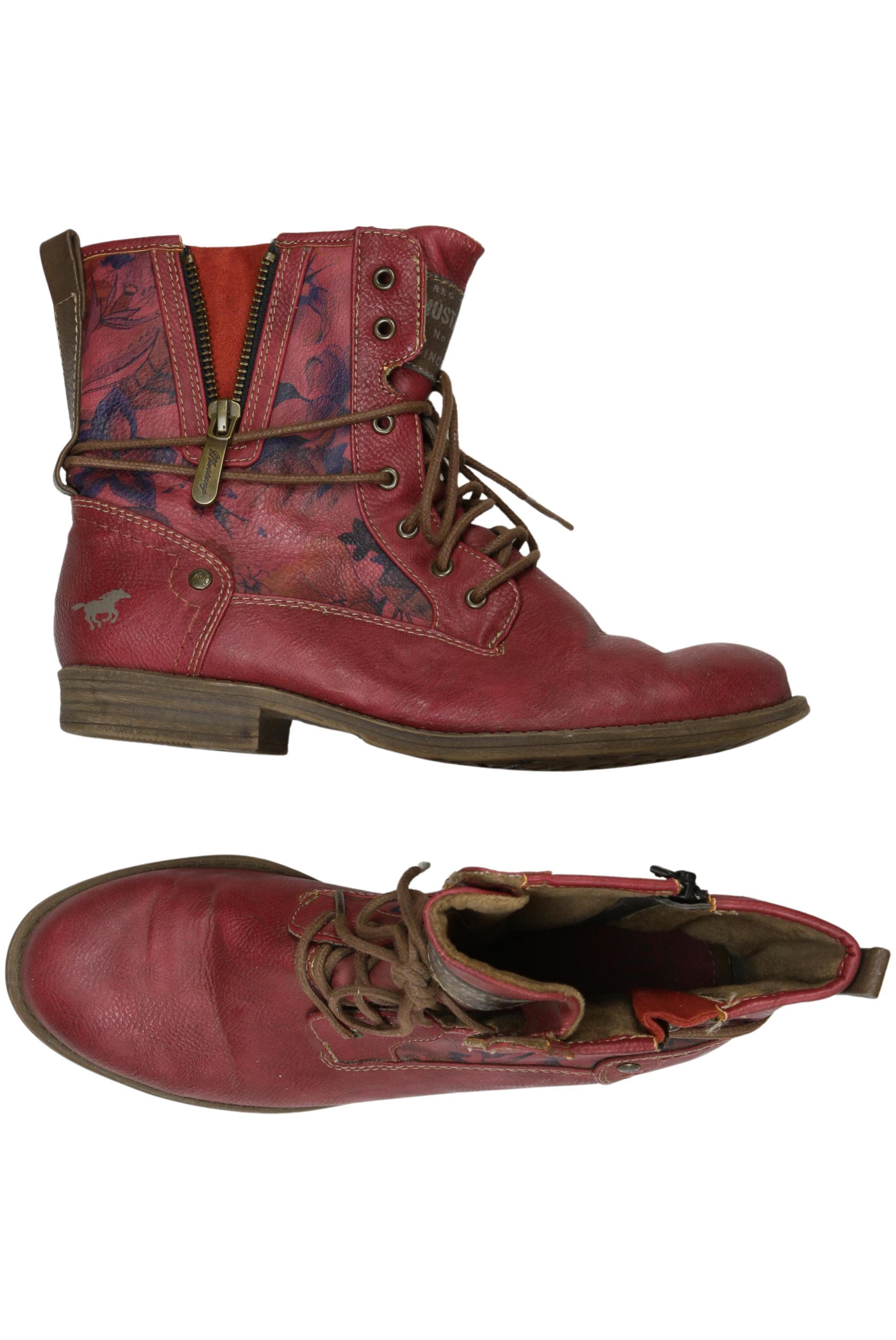

Mustang Damen Stiefelette, bordeaux, Gr. 37