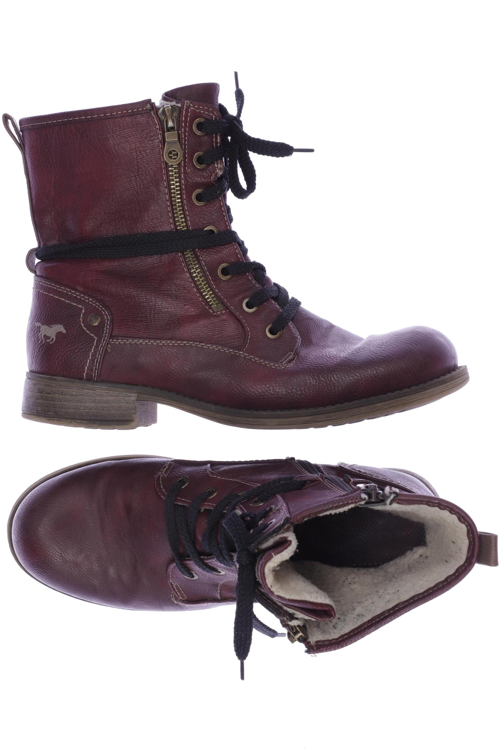 

Mustang Damen Stiefelette, bordeaux, Gr. 39