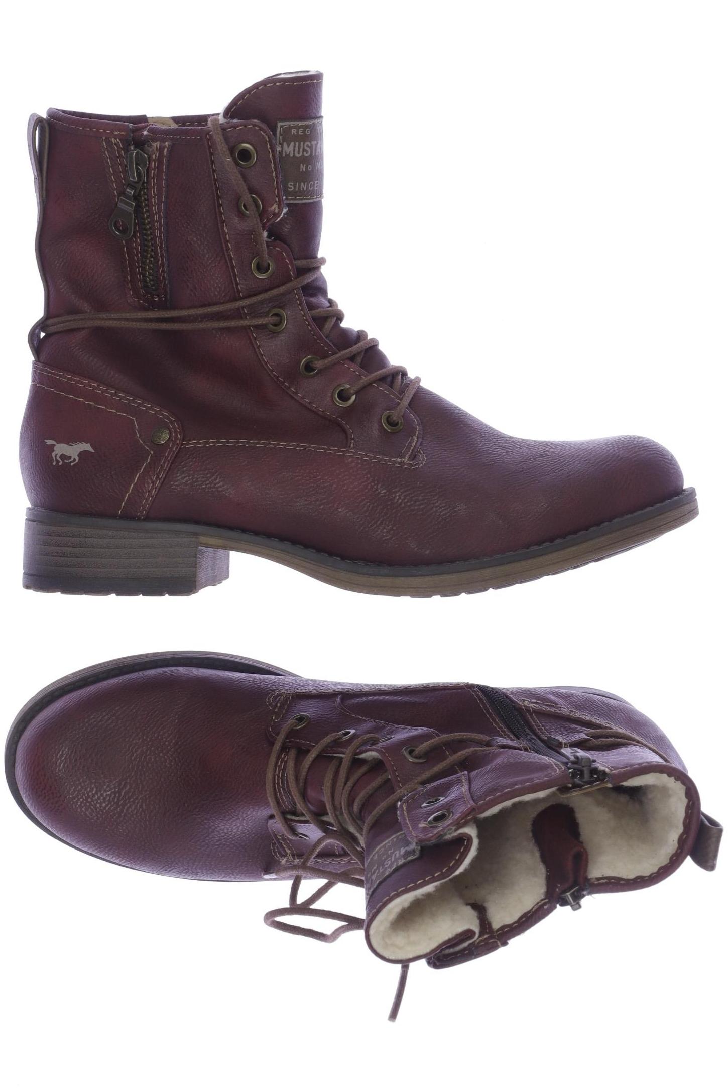 

Mustang Damen Stiefelette, bordeaux, Gr. 41