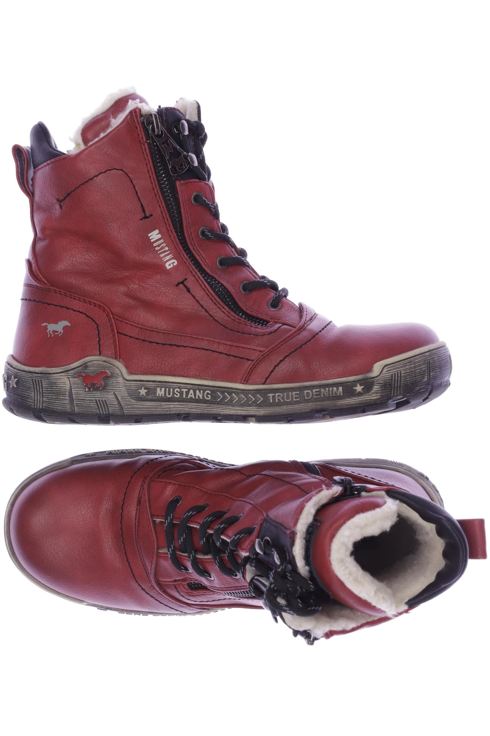 

Mustang Damen Stiefelette, bordeaux, Gr. 38