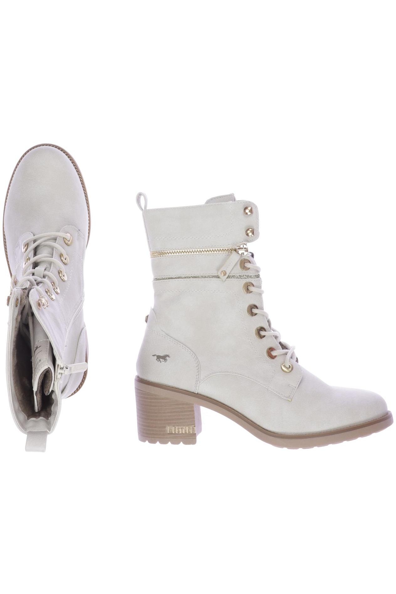 

Mustang Damen Stiefelette, cremeweiß, Gr. 39